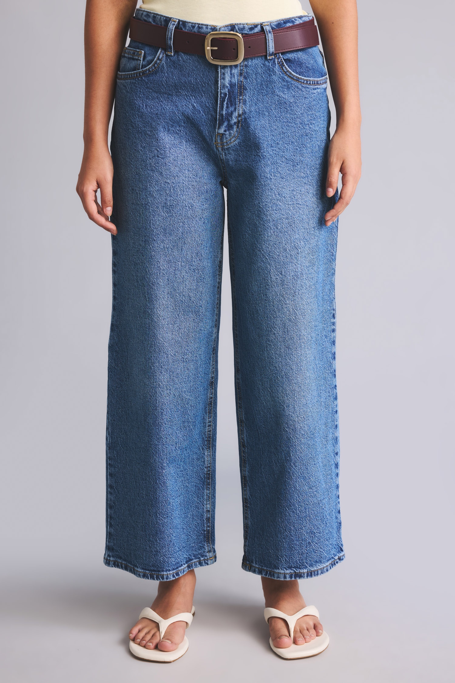 DeFacto Culotte Fit Yüksek Bel Pantolon görsel 4
