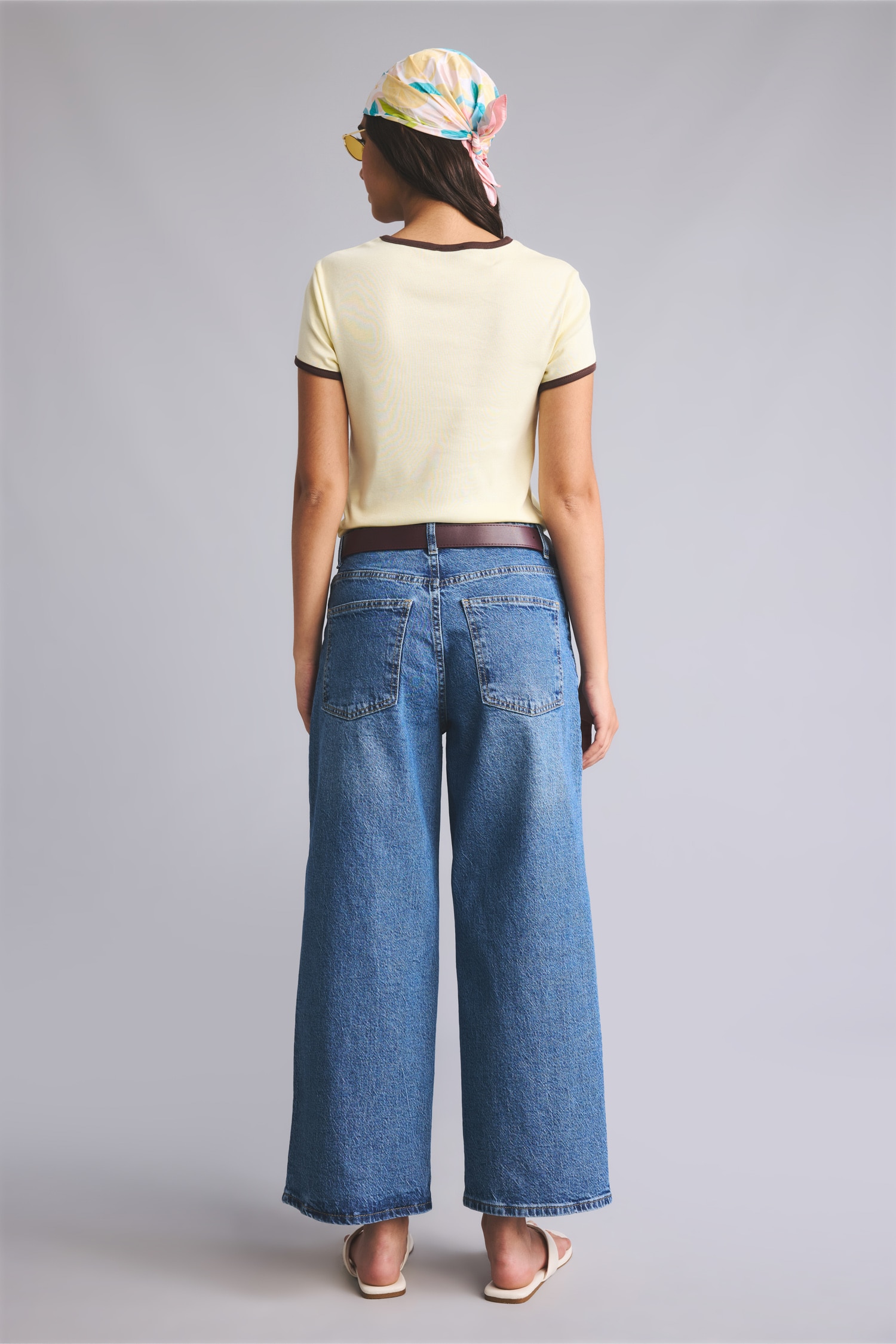 DeFacto Culotte Fit Yüksek Bel Pantolon görsel 6