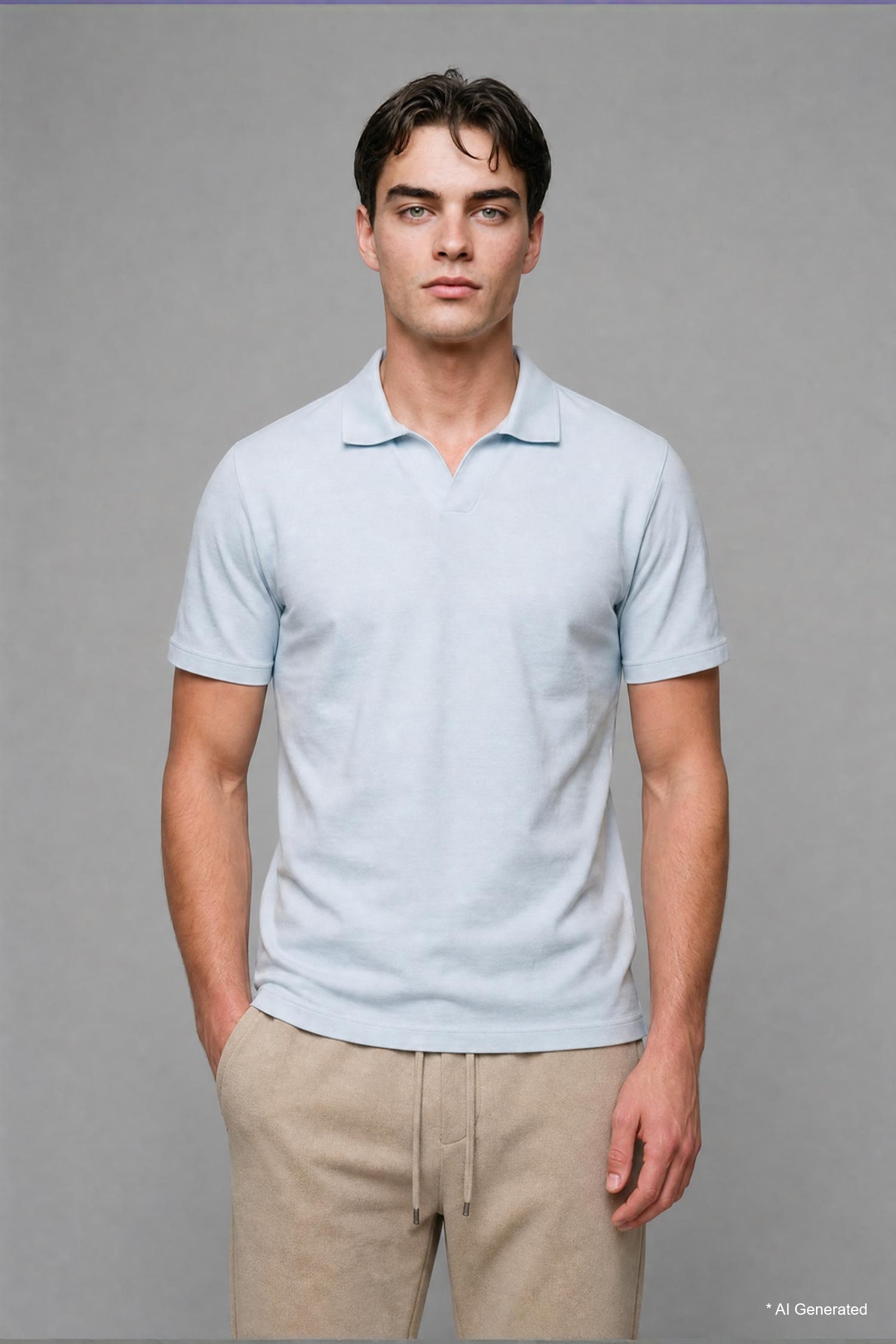 DeFacto %100 Pamuk Regular Fit Polo Tişört görsel 3