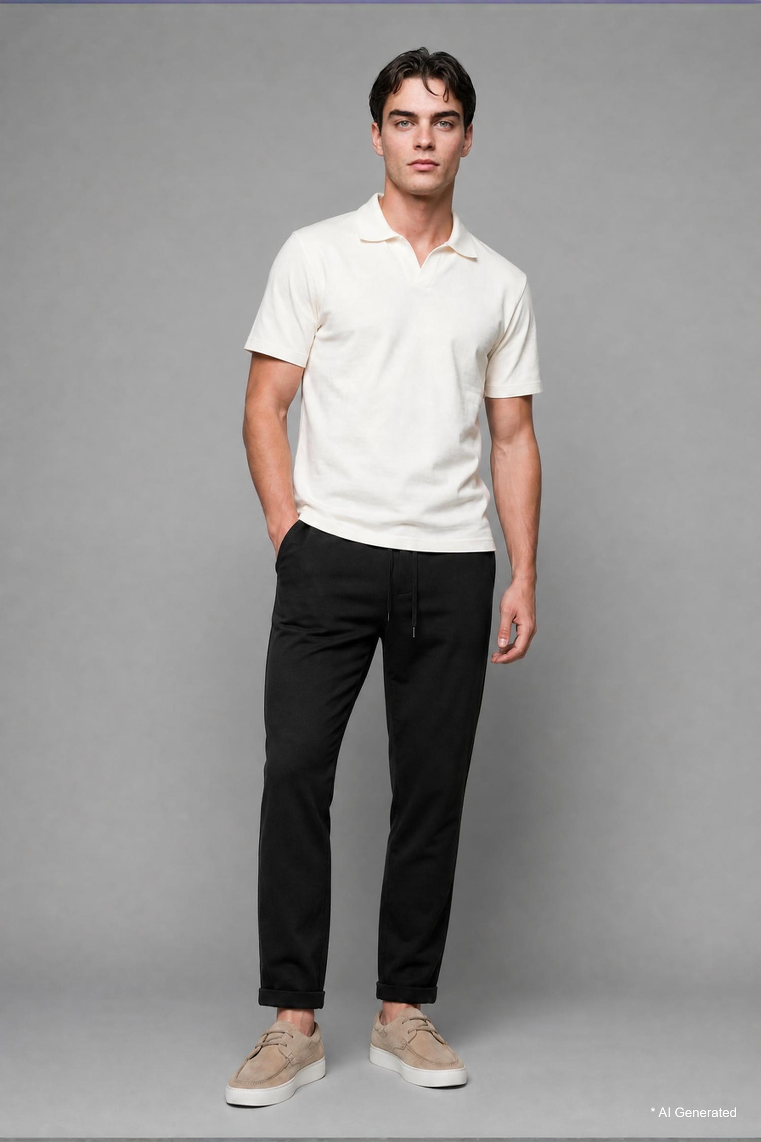 DeFacto %100 Pamuk Regular Fit Polo Tişört görsel 2