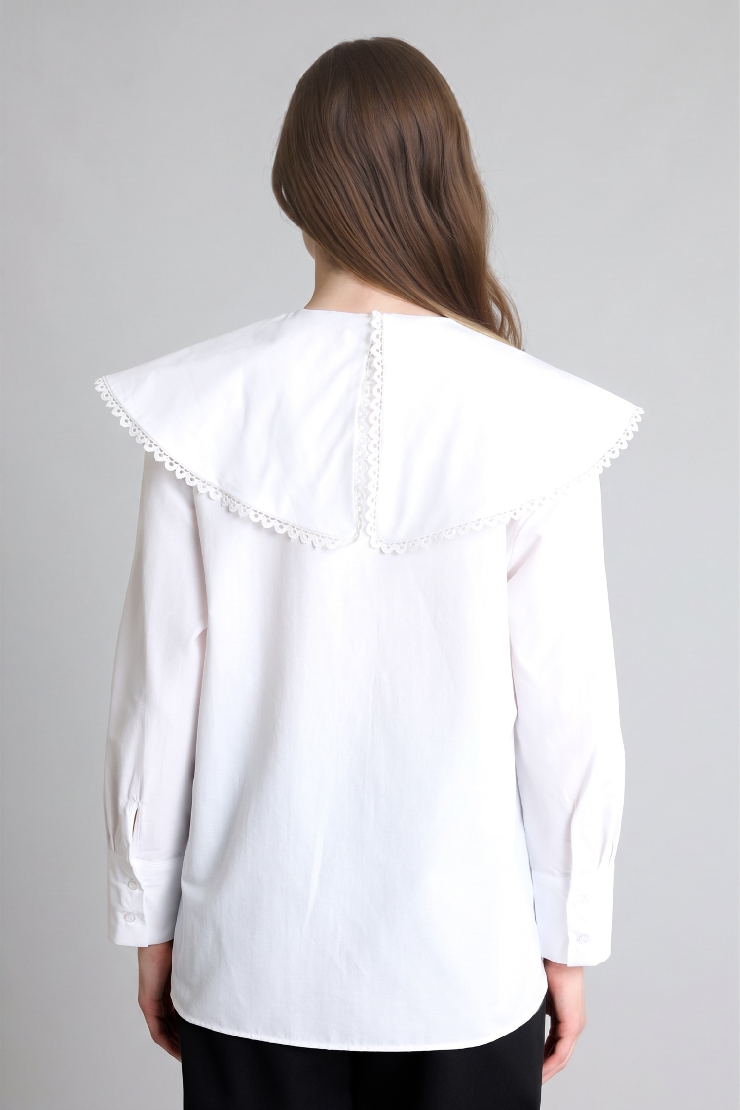 DeFacto Regular Fit Uzun Kollu Poplin Tunik görsel 5