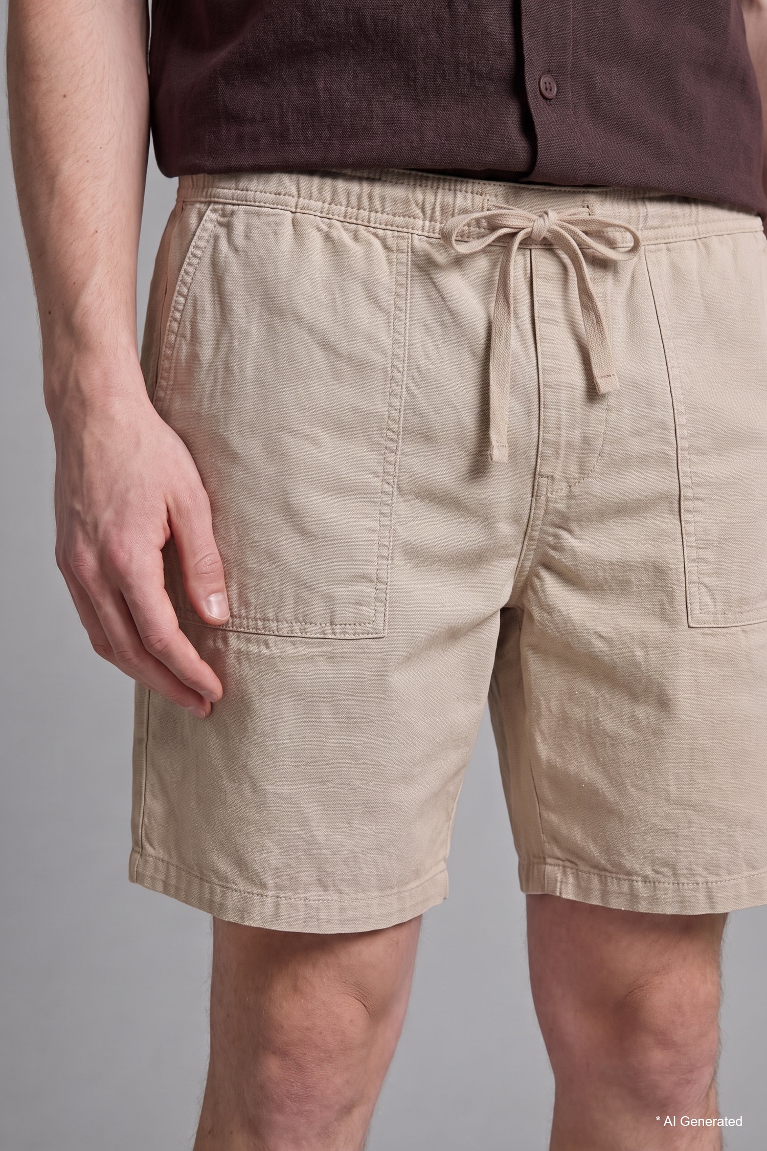DeFacto Ultra Yumuşak Relaxed Fit Bermuda Şort görsel 5