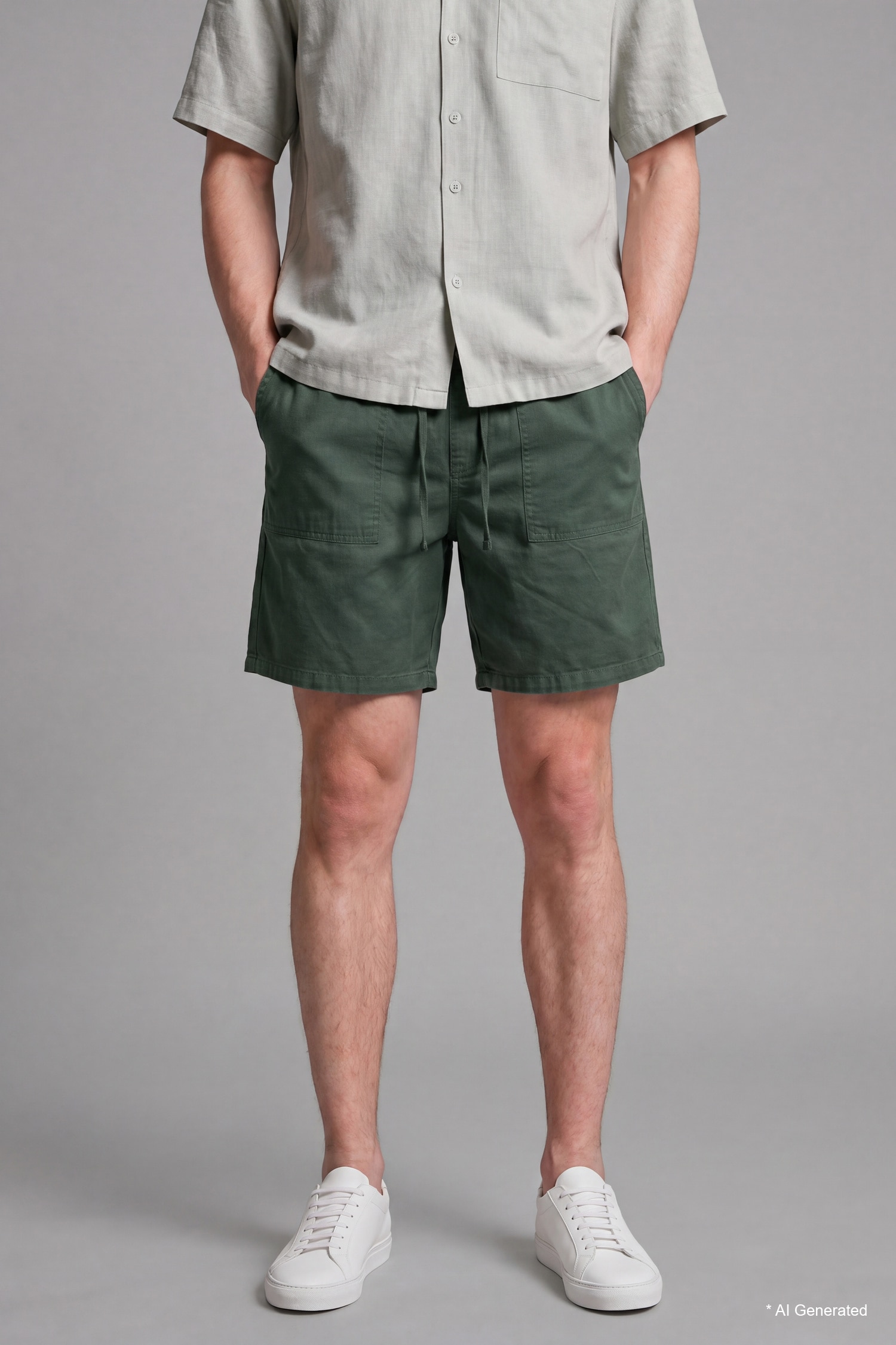 DeFacto Ultra Yumuşak Relaxed Fit Bermuda Şort görsel 4