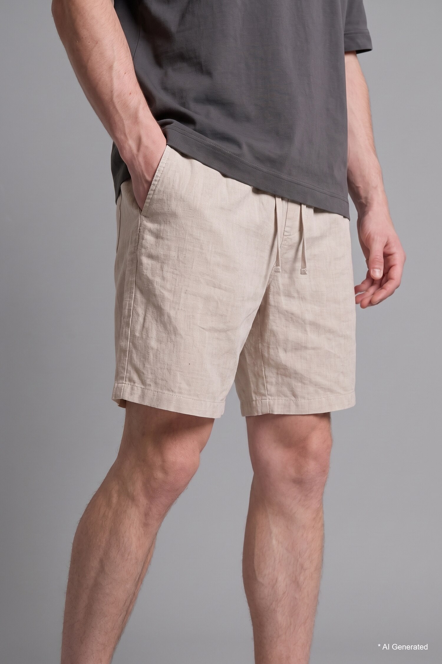 DeFacto %100 Pamuk Baggy Fit Bermuda Şort görsel 5