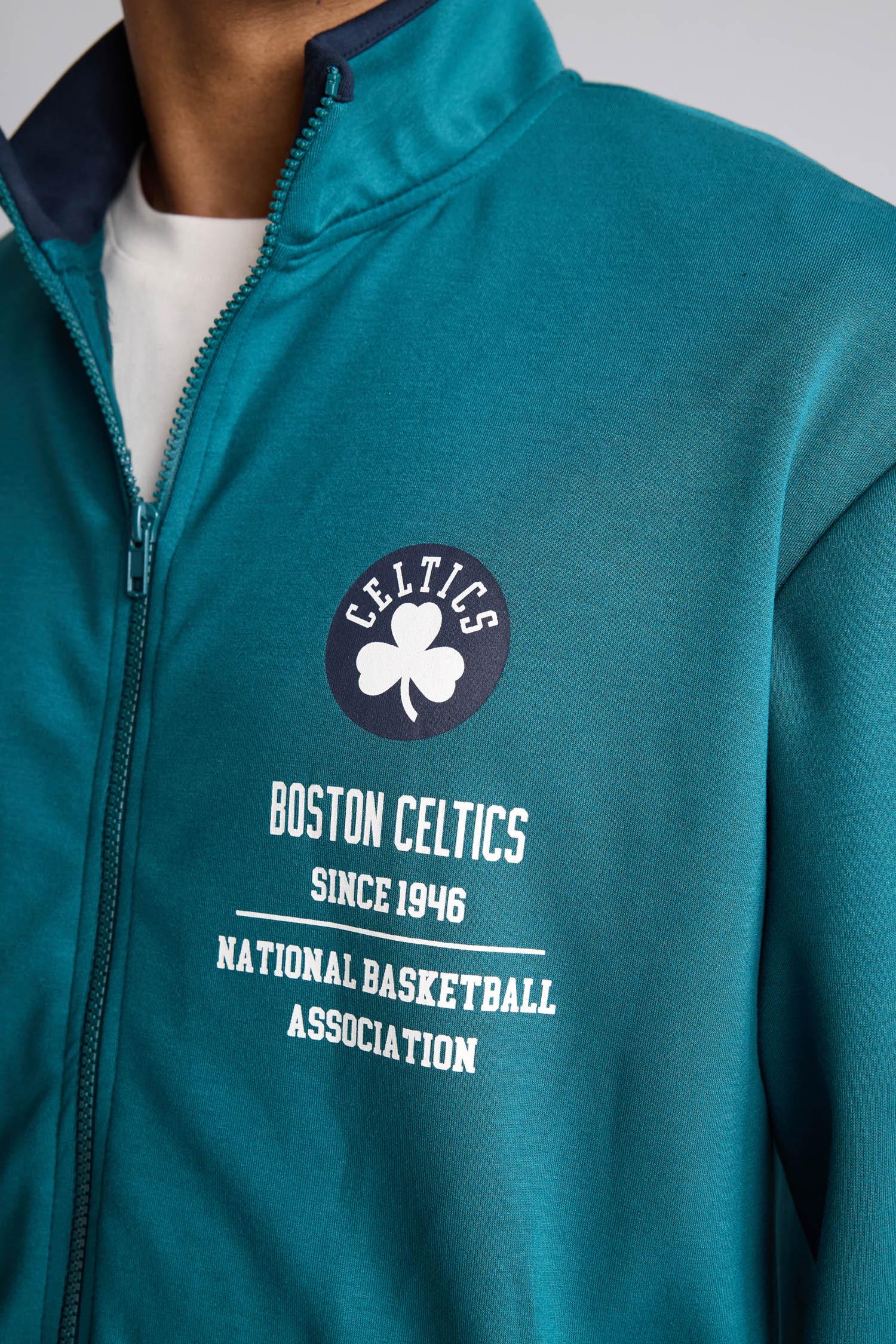 DeFacto NBA Boston Celtıcs Fermuarlı Sporcu Hırka görsel 7