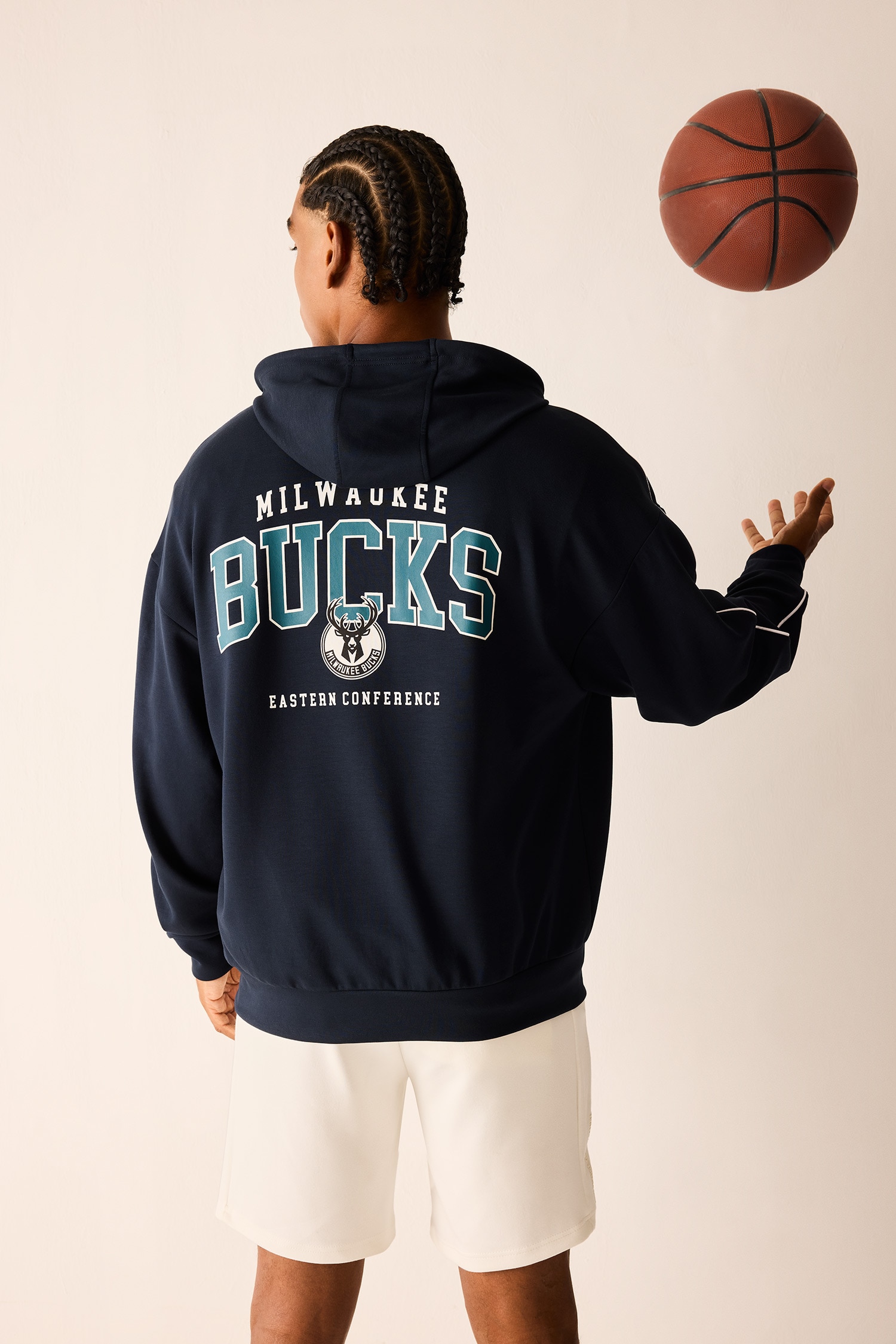 DeFacto NBA Oversıze Kapüşonlu Sweatshirt Hırka