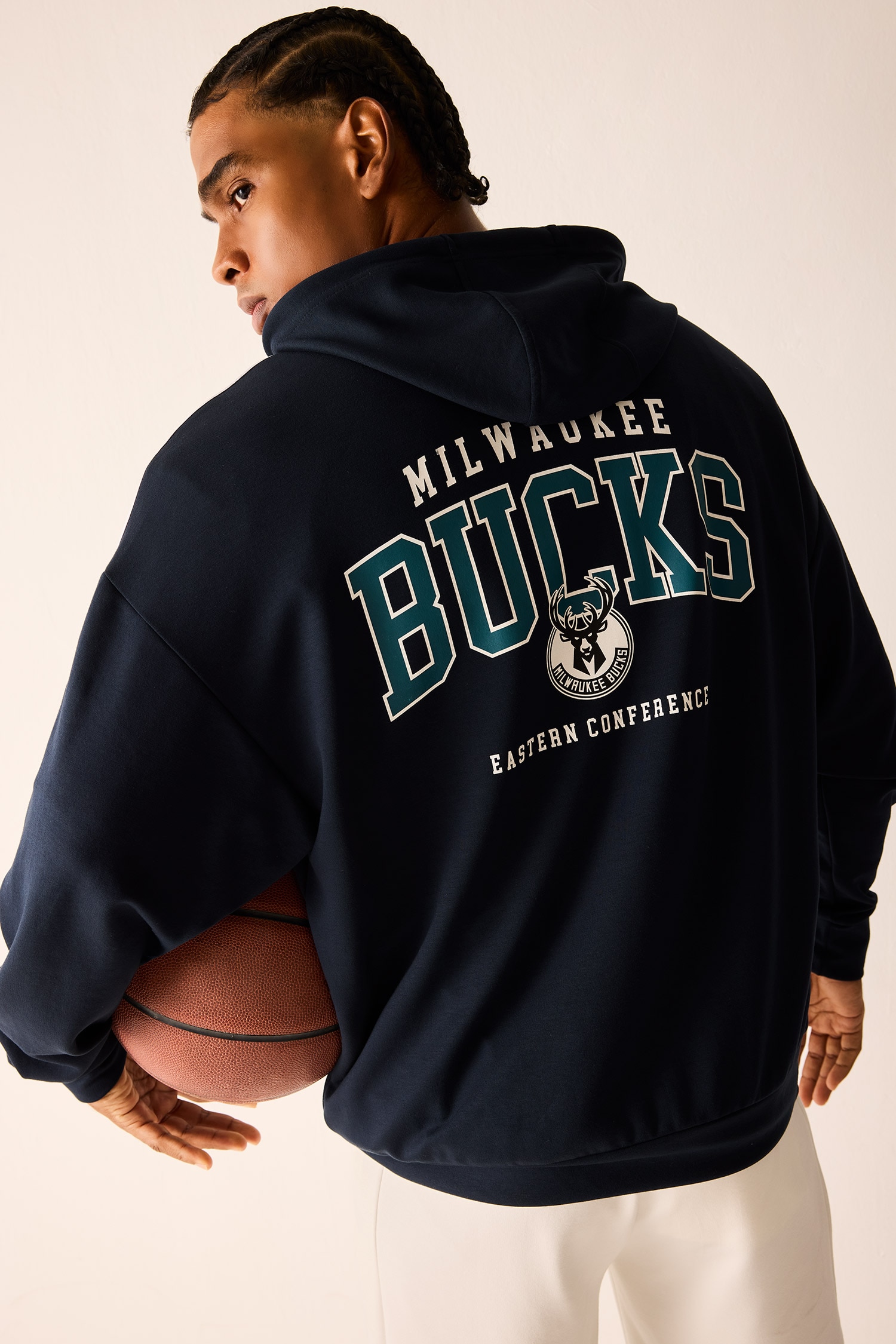 DeFacto NBA Oversıze Kapüşonlu Sweatshirt Hırka görsel 7