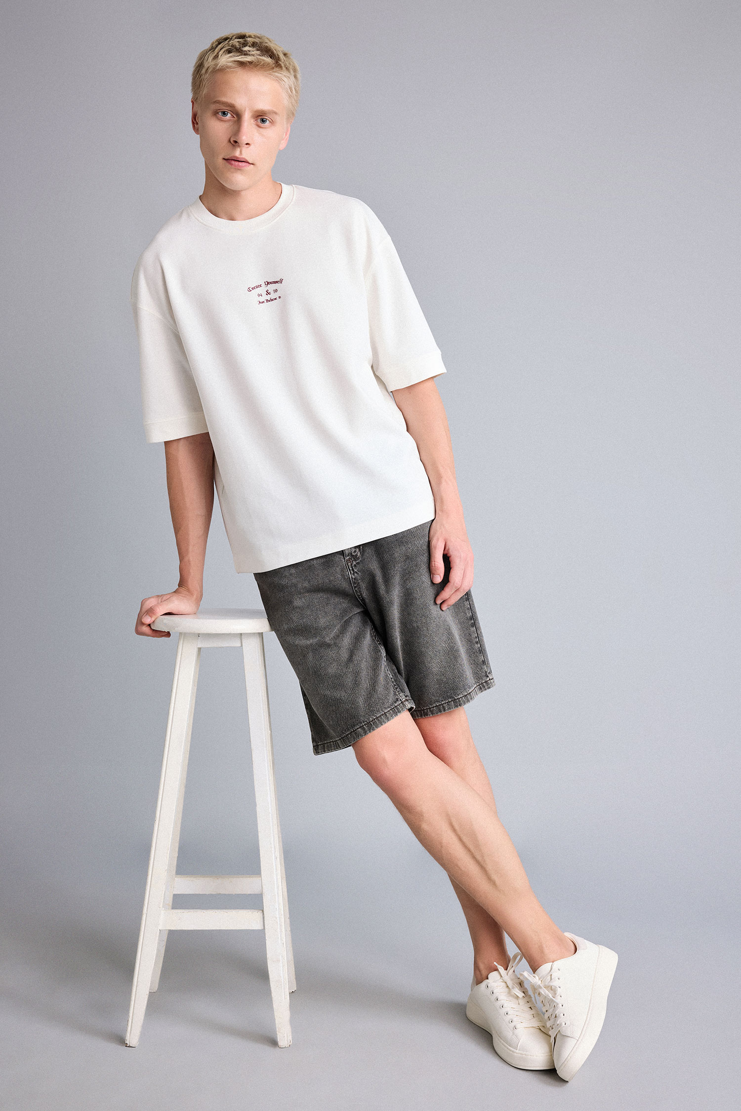 DeFacto %100 Pamuk Straıght Fit Bermuda Jean Şort
