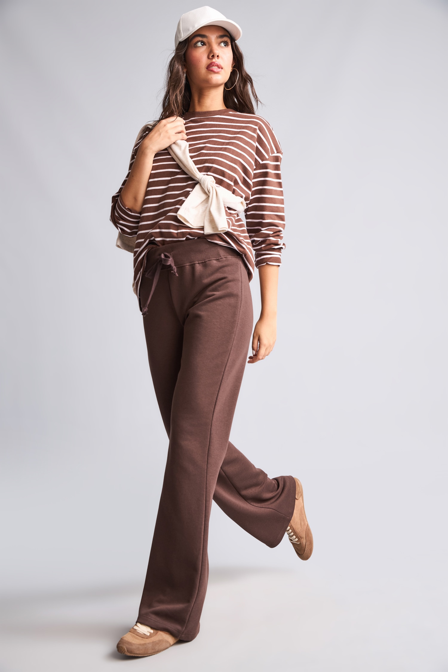 DeFacto Flare Fit Pamuklu Elastik Bel Pantolon