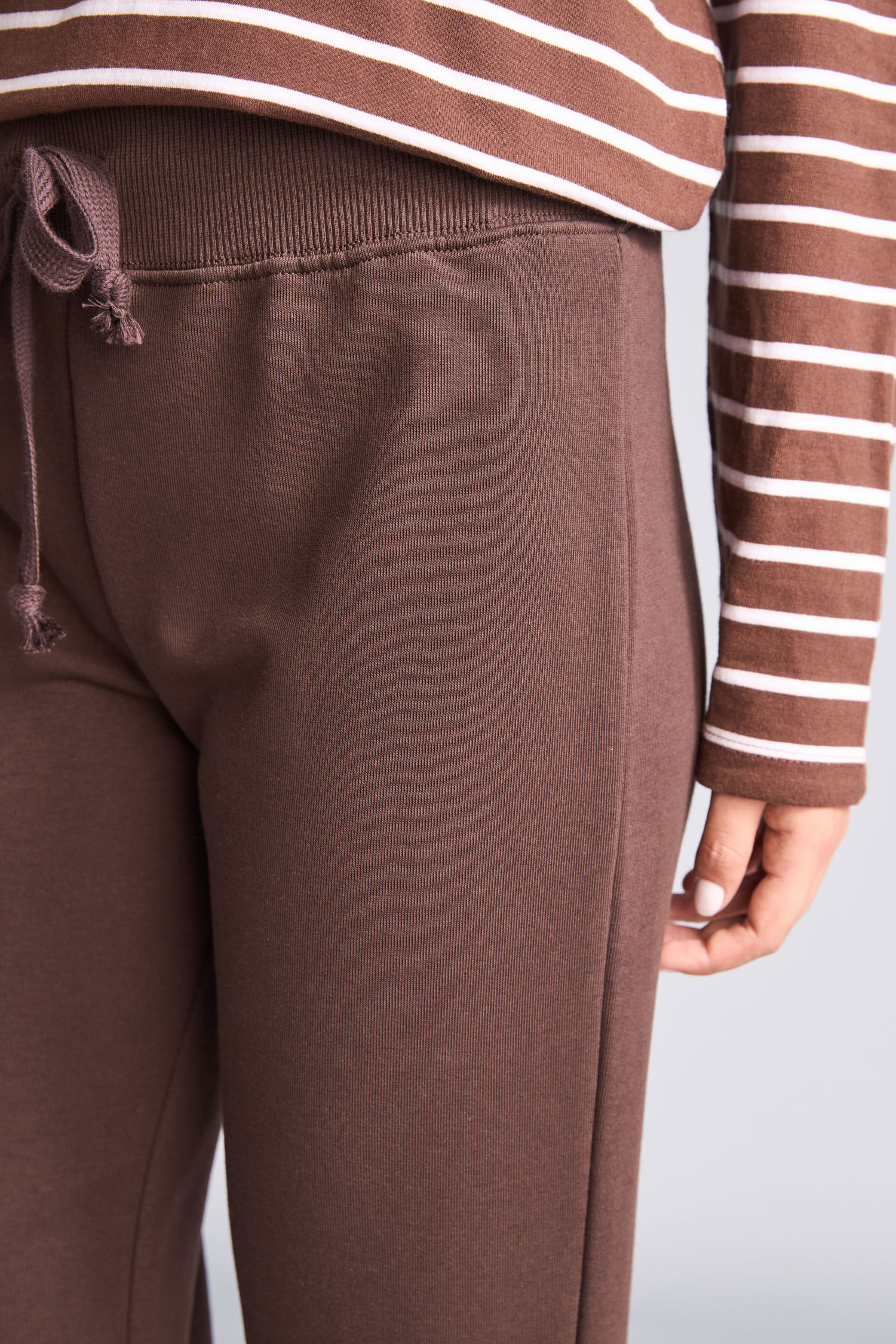 DeFacto Flare Fit Pamuklu Elastik Bel Pantolon görsel 4