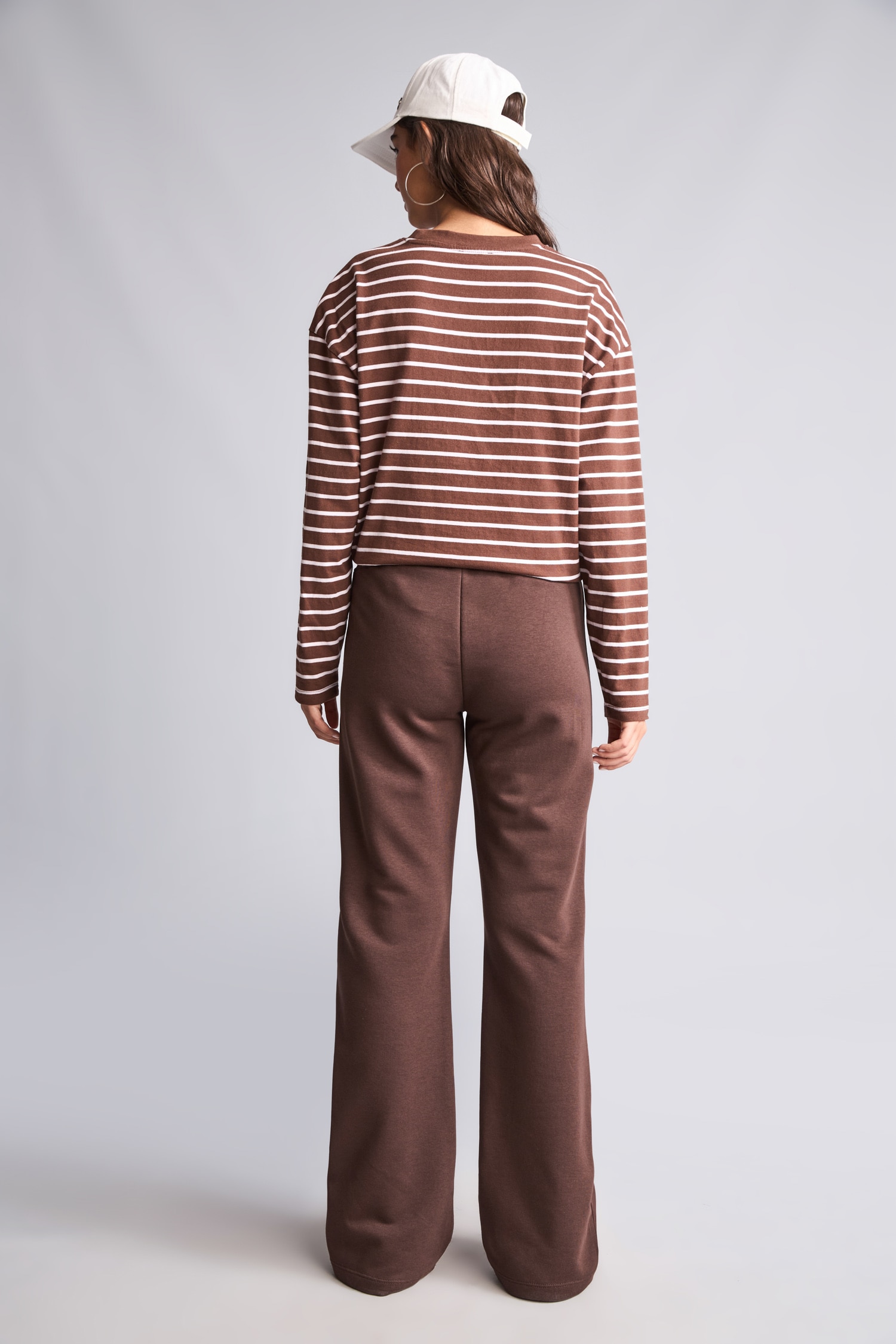 DeFacto Flare Fit Pamuklu Elastik Bel Pantolon görsel 5