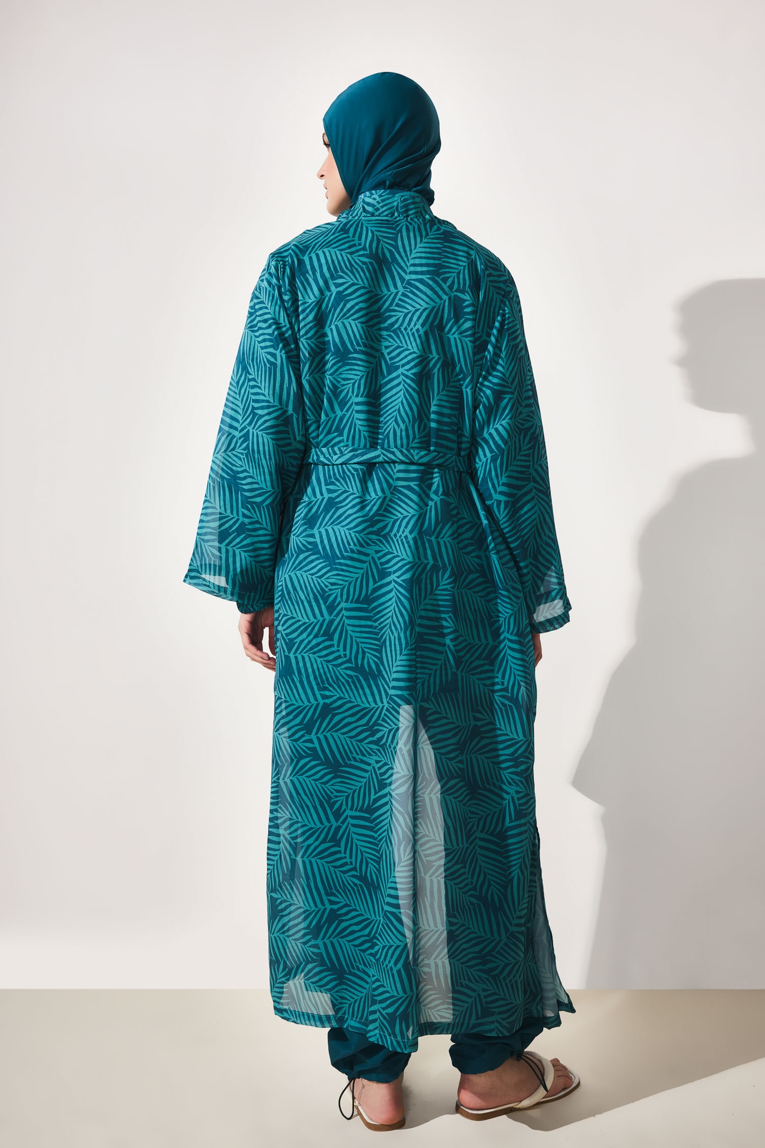 DeFacto Regular Fit Desenli Burkini Pareo görsel 4