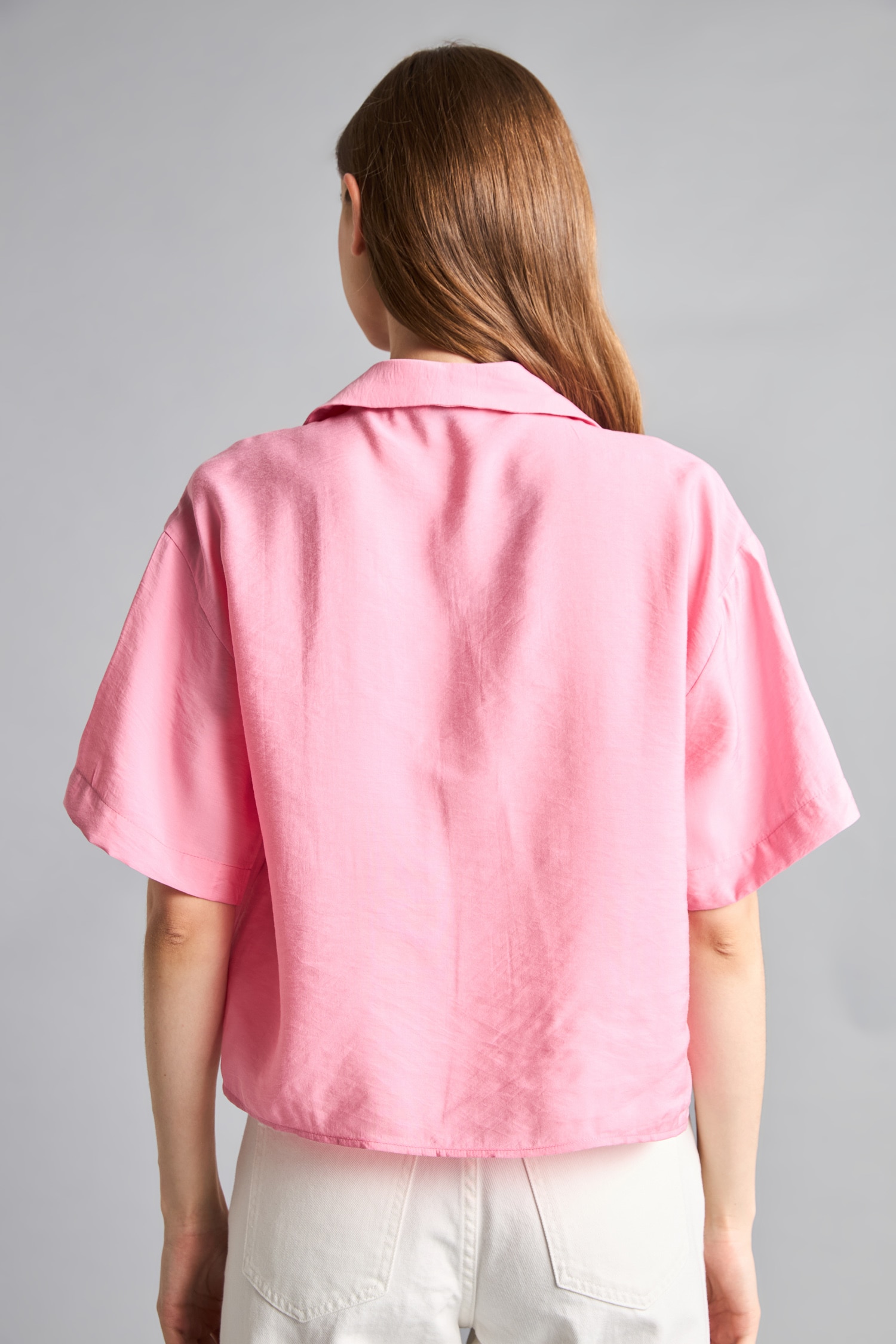DeFacto Pijama Kısa kollu Modal Gömlek görsel 5