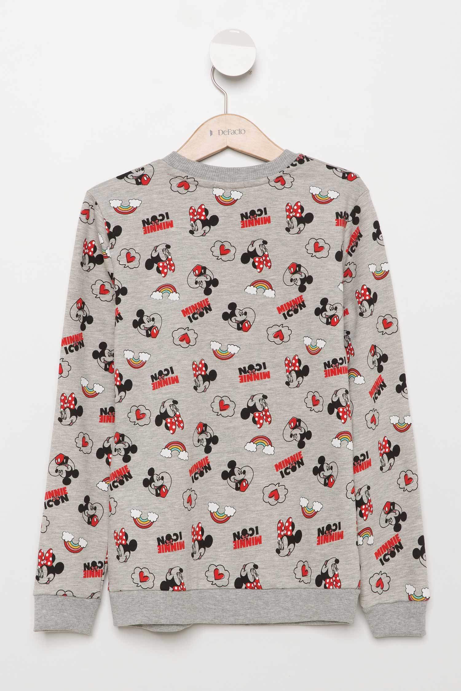 Defacto Minnie Mouse Lisanslı Sweatshirt. 3