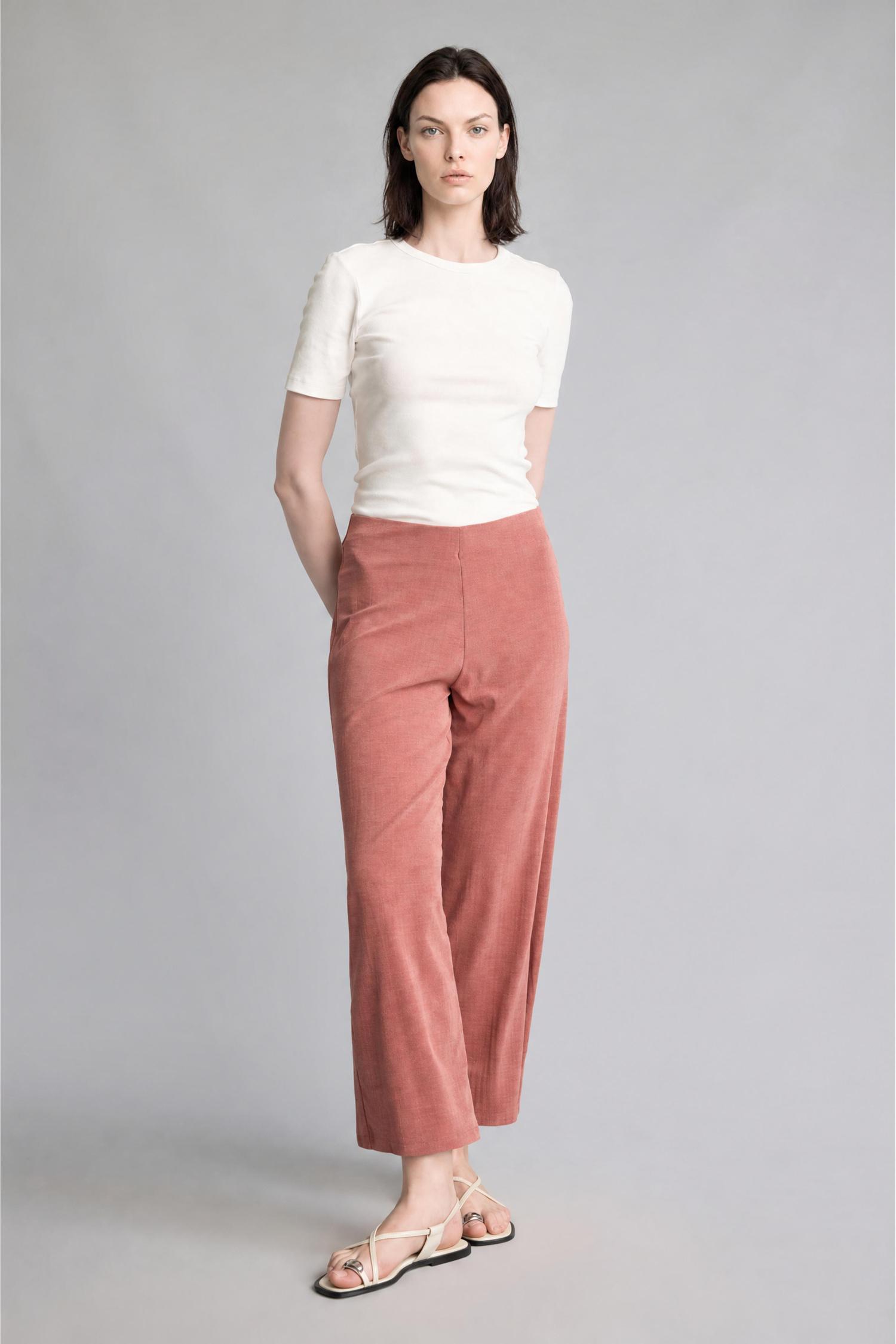 DeFacto Wide Leg Krep Pantolon görsel 3