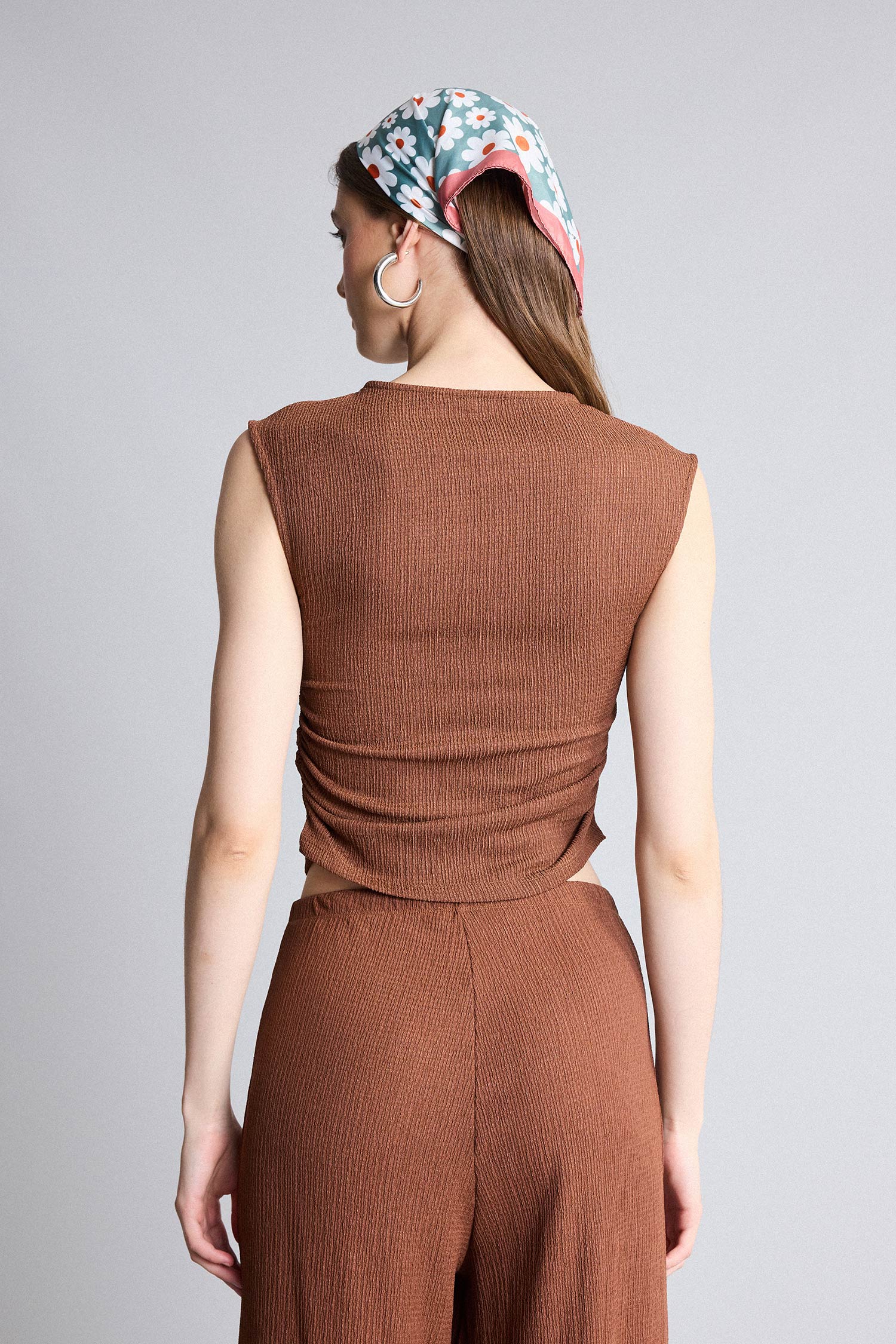 DeFacto Slim Fit Kırışık Dokulu Atlet görsel 6