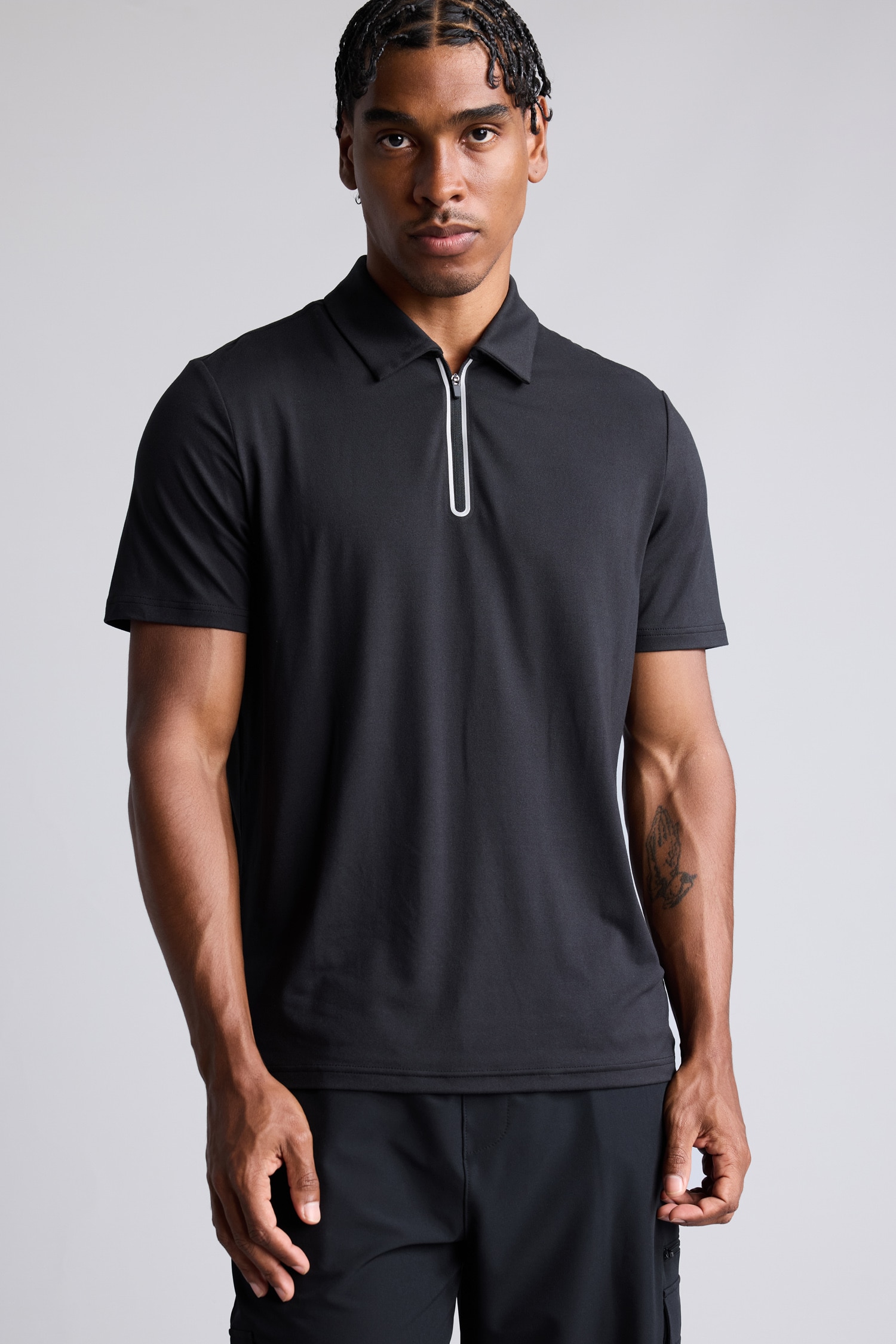 DeFacto Ultra Yumuşak Yarım Fermuarlı Basic Polo Tişört görsel 3
