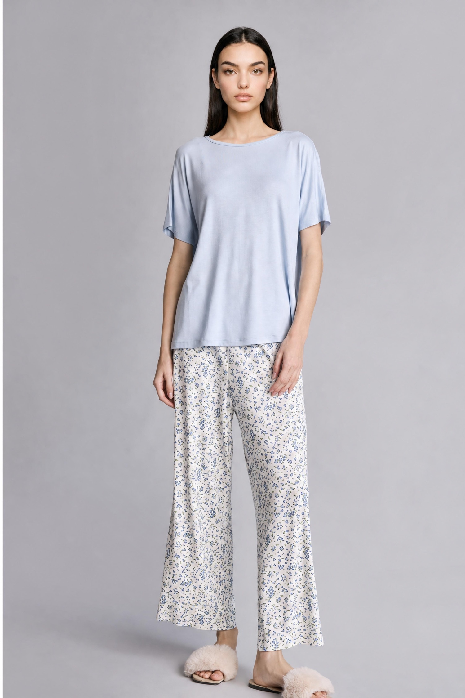 DeFacto Regular Fıt Kısa Kollu Pijama Takımı görsel 2