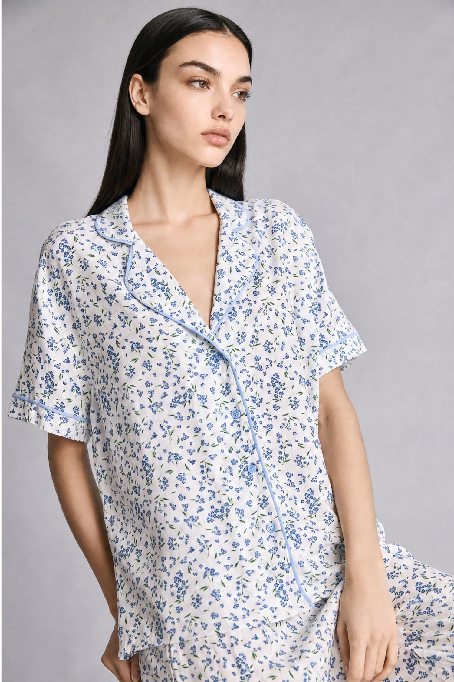 DeFacto Regular Fıt Kısa Kollu Pijama Takımı görsel 2
