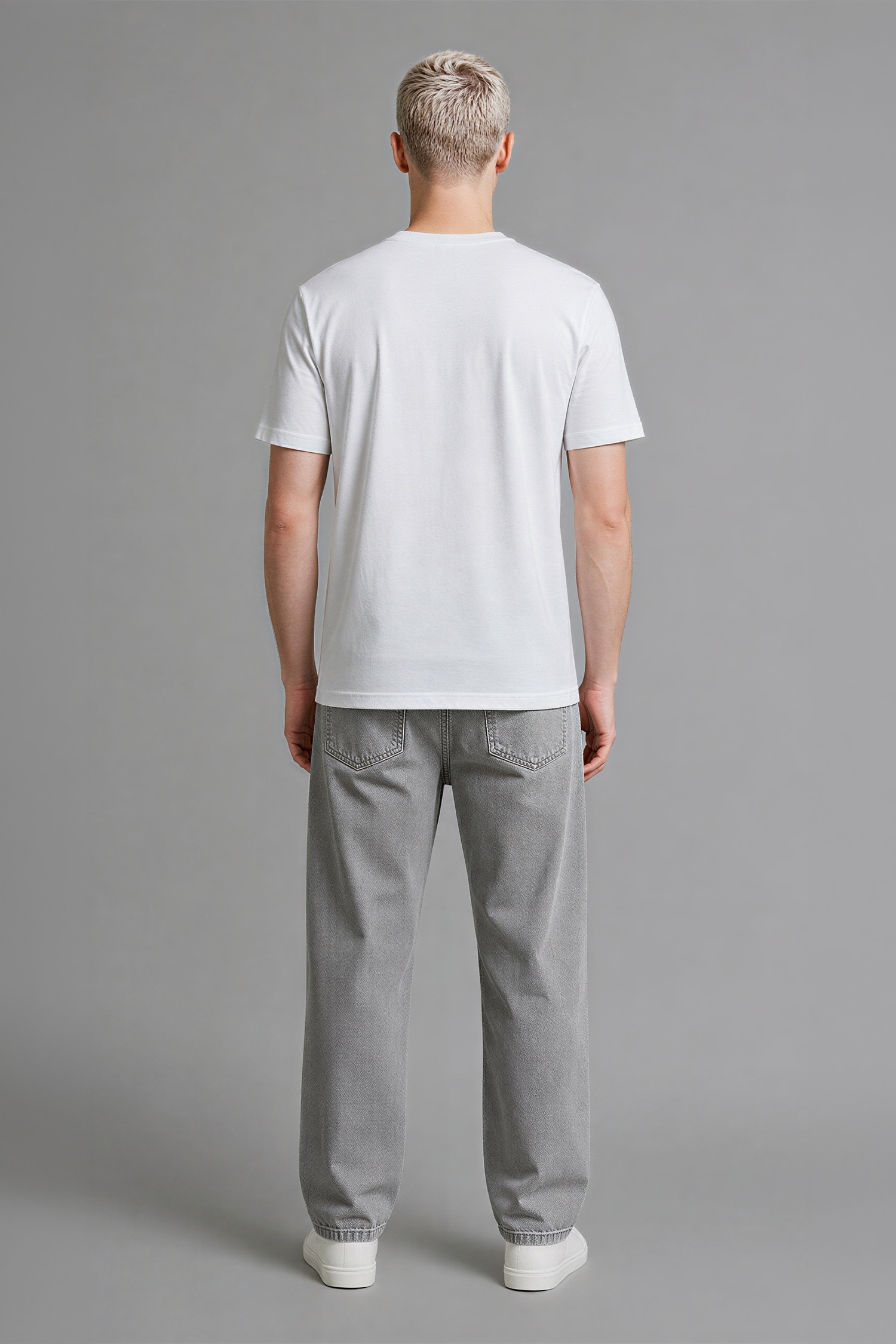 DeFacto Beli Lastikli Wide Leg Pantolon görsel 3