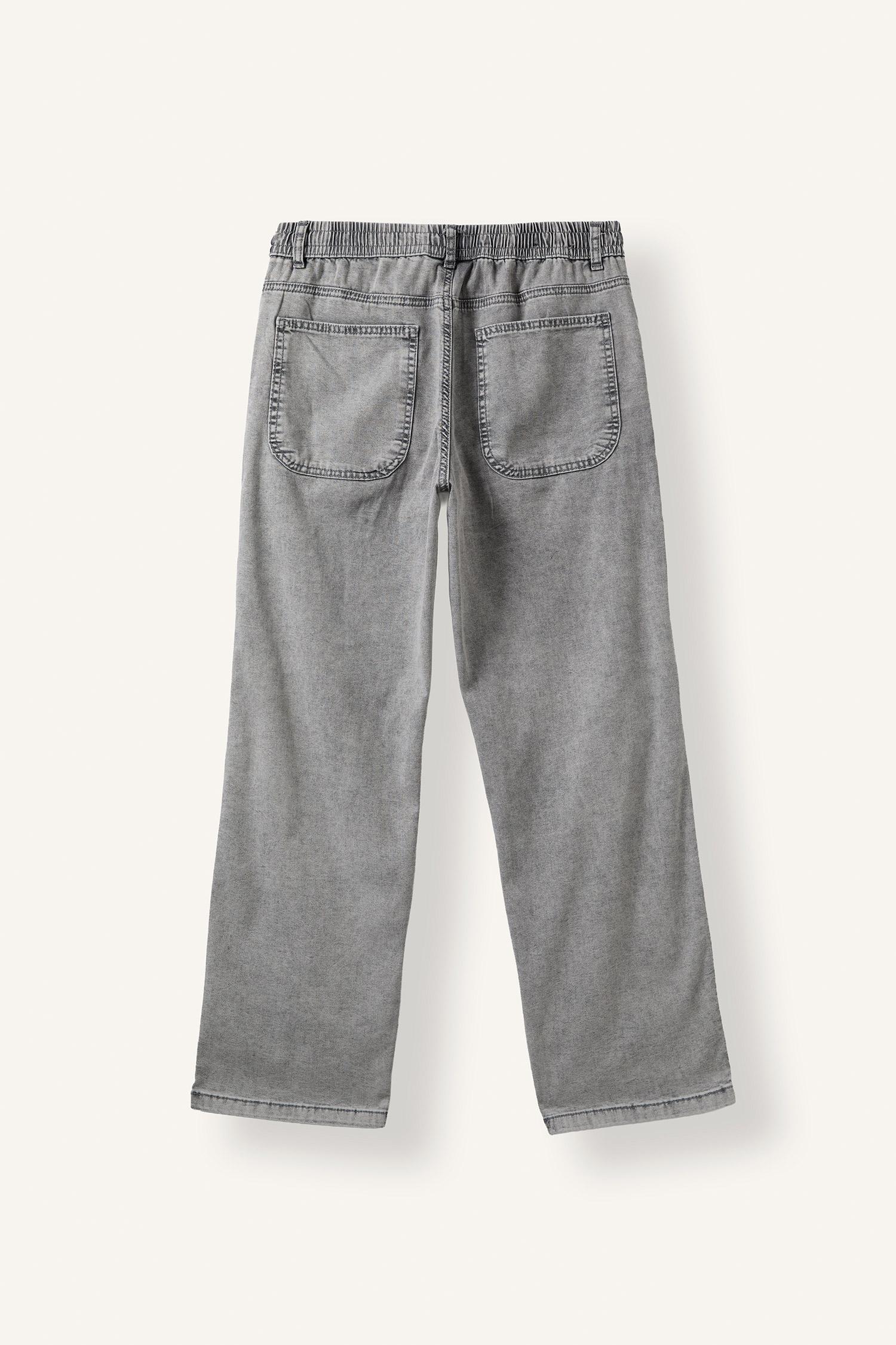 DeFacto Beli Lastikli Wide Leg Pantolon görsel 7