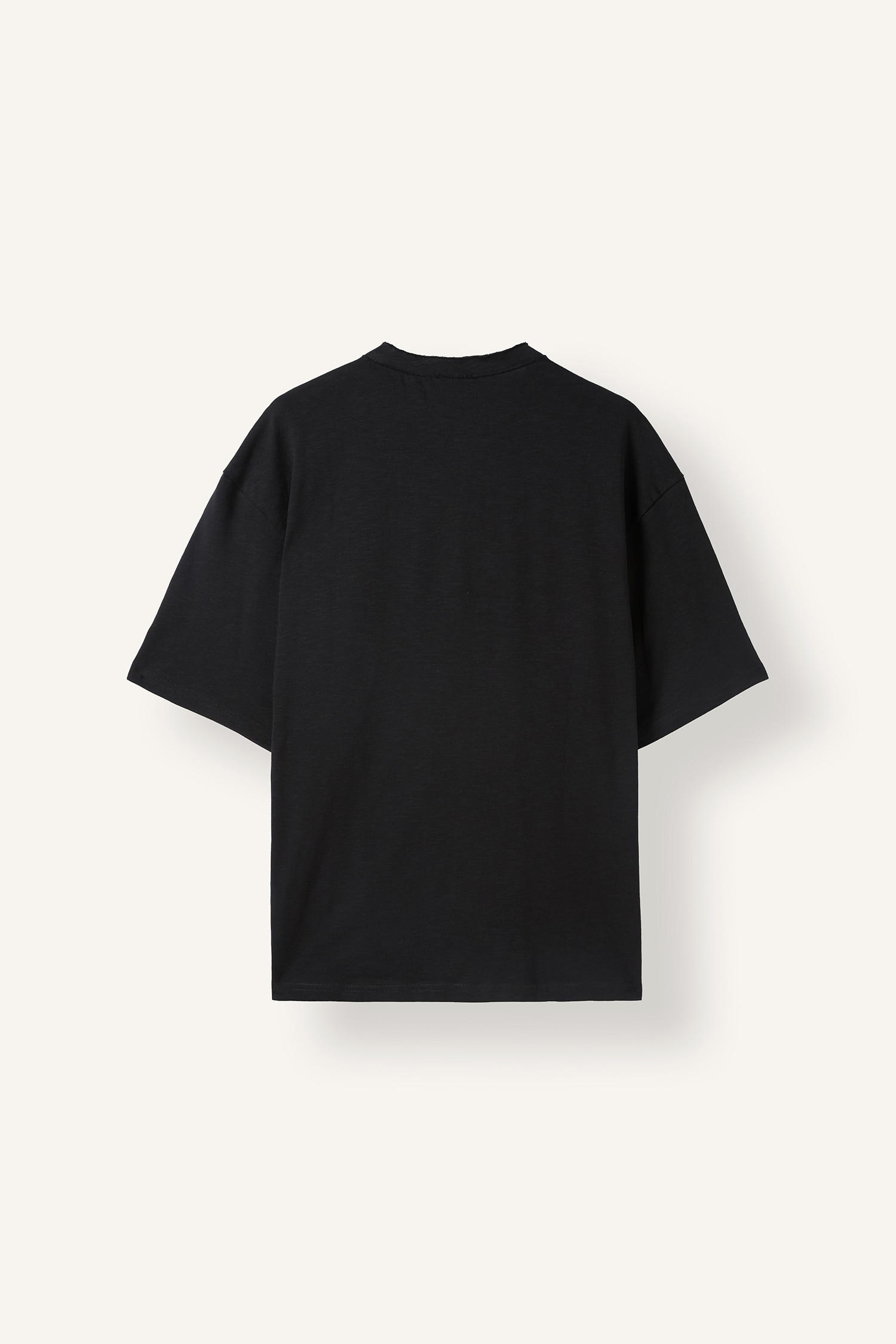 DeFacto %100 Pamuk Boxy Fit Henley Yaka Tişört görsel 5