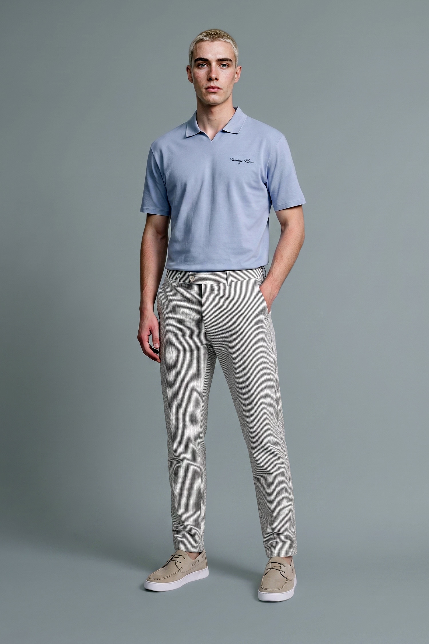 DeFacto Boxy Fit Düğmesiz Baskılı Polo Tişört