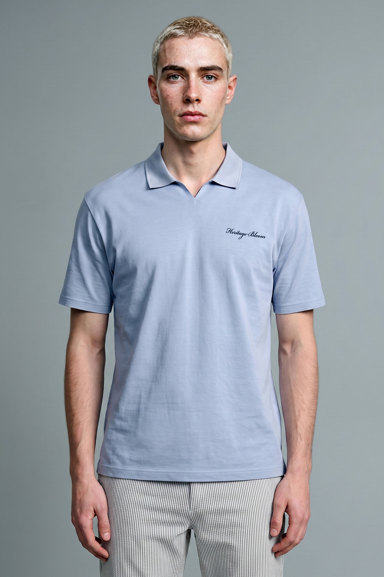DeFacto Boxy Fit Düğmesiz Baskılı Polo Tişört görsel 2