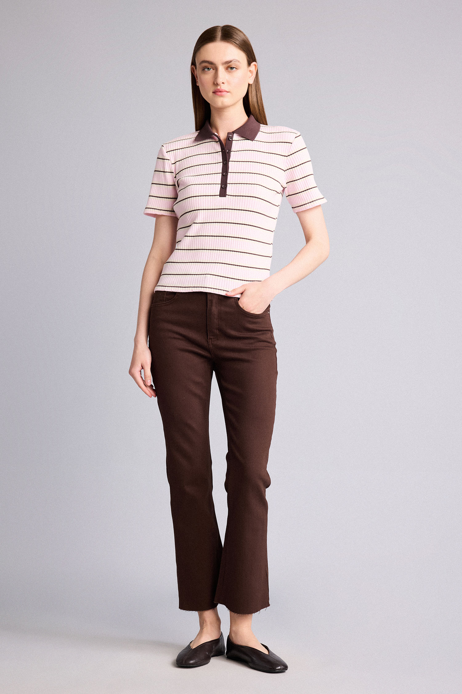 DeFacto %100 Pamuk Crop Flare Fıt Bilek Boy Jean Pantolon