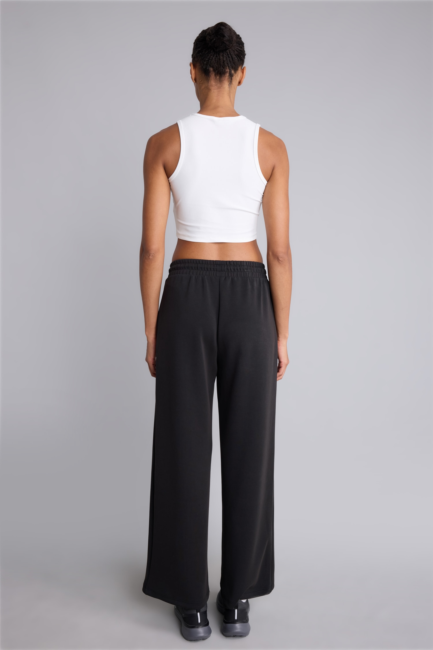 DeFacto Wide Leg Beli Bağcıklı Modal Sporcu Eşofman Altı görsel 6