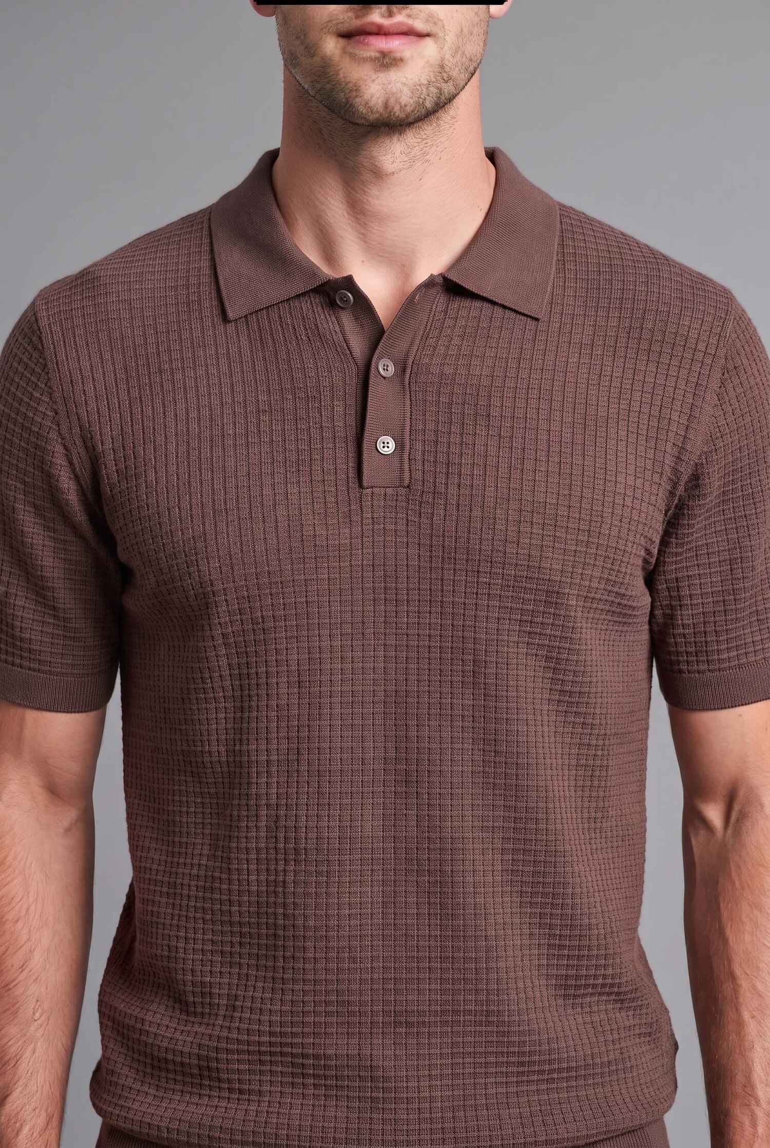 DeFacto Standart Fit Dokulu Basic Triko Polo Tişört görsel 6