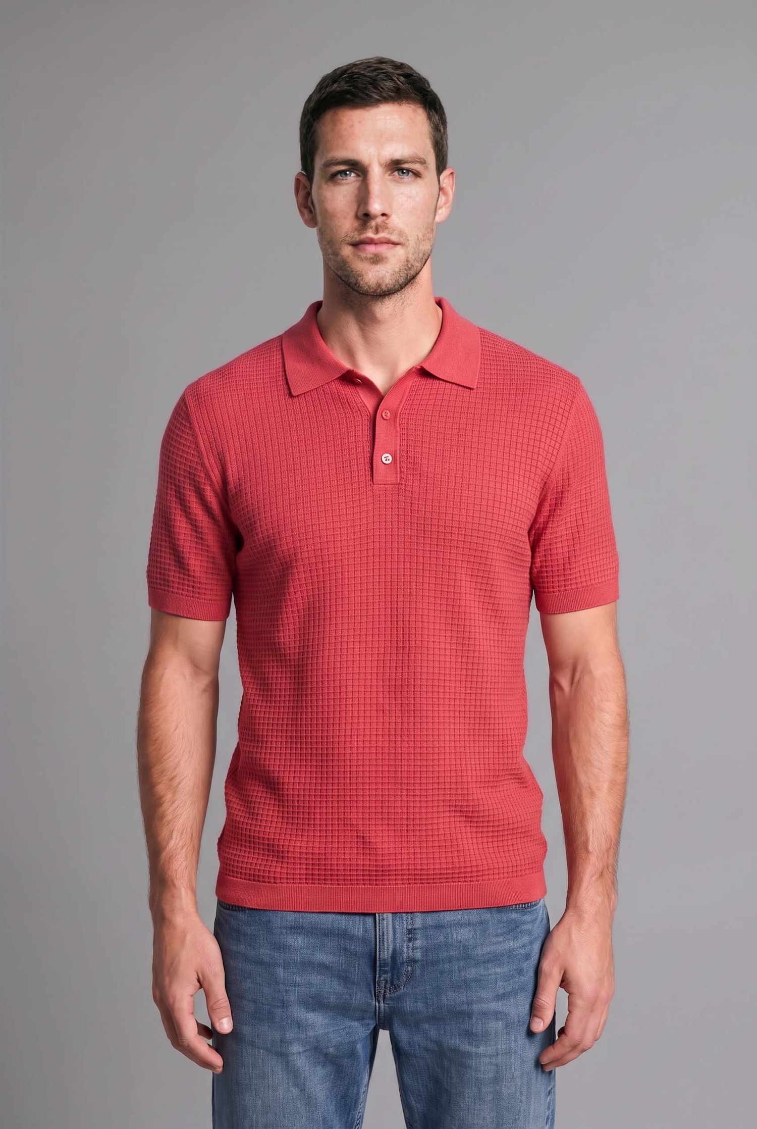 DeFacto Standart Fit Dokulu Basic Polo Tişört
