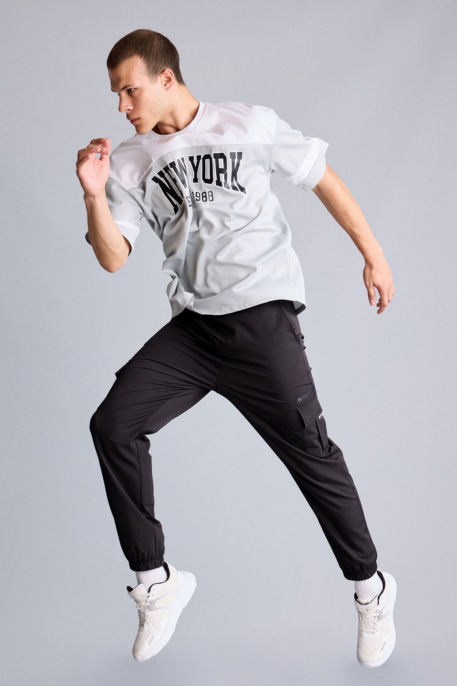 DeFacto Standart Fit Dokuma Jogger