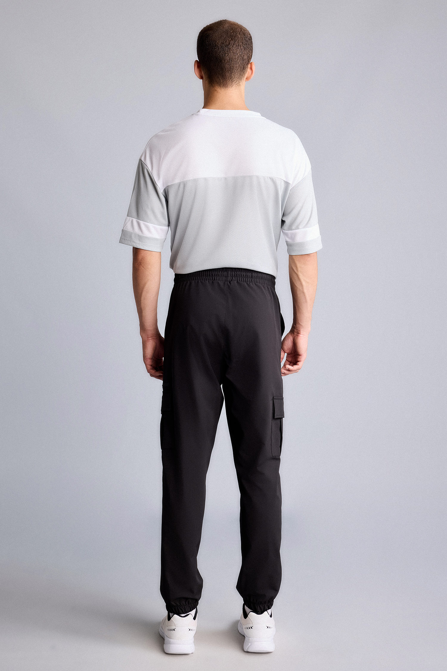 DeFacto Standart Fit Dokuma Jogger görsel 5