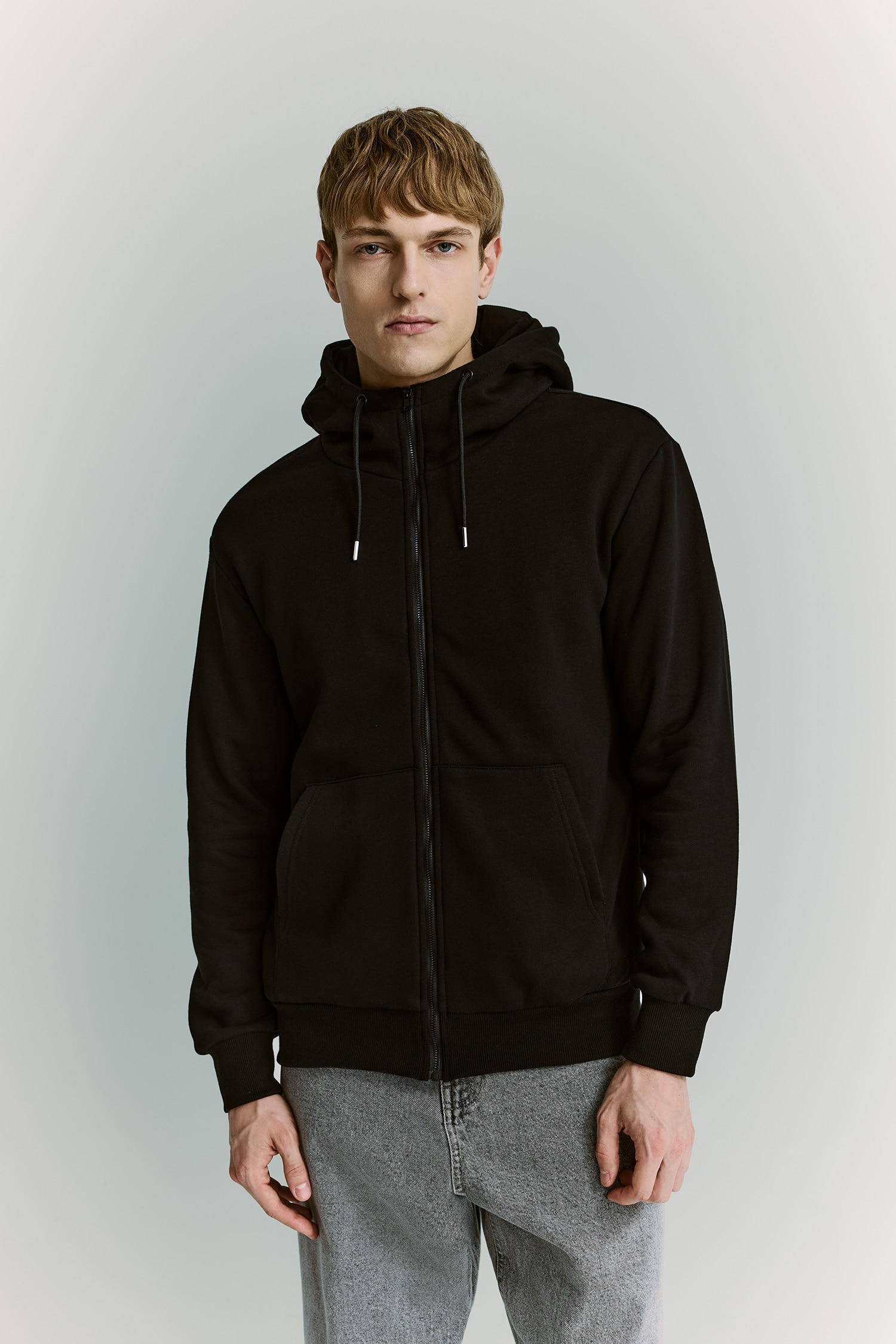 DeFacto Şişirilebilir Boyun Yastıklı Fermuarlı Sweatshirt