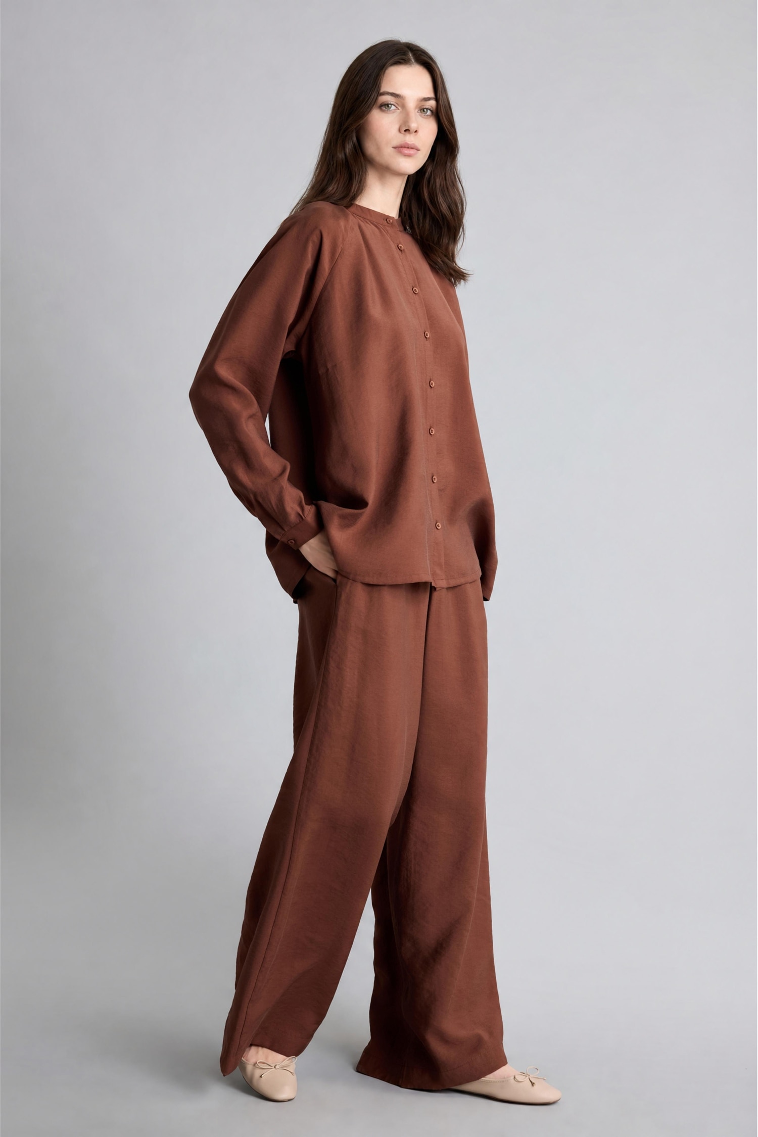 Wide Leg Modal Pantolon