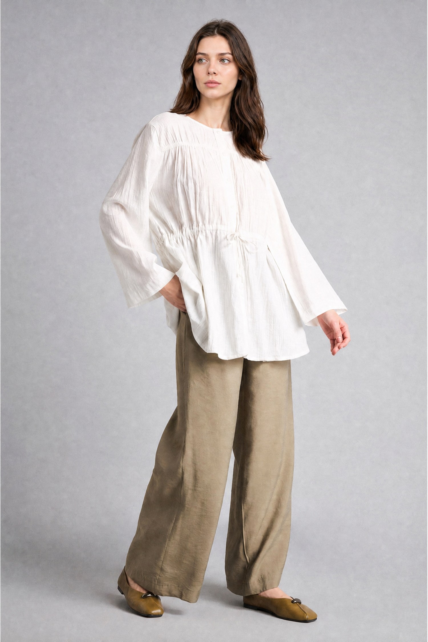 DeFacto Wide Leg Modal Pantolon görsel 2
