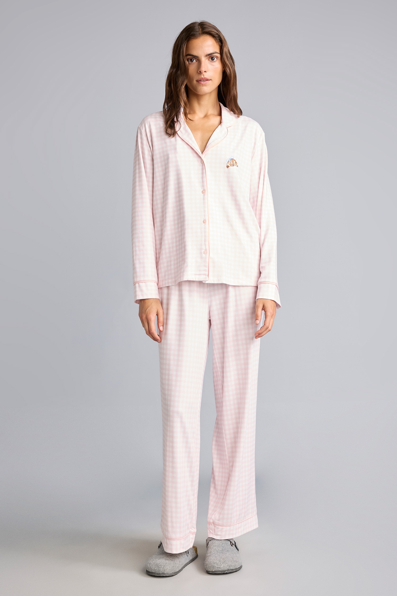 DeFacto Regular Fit 2'li Pötikare Pijama Takım görsel 2