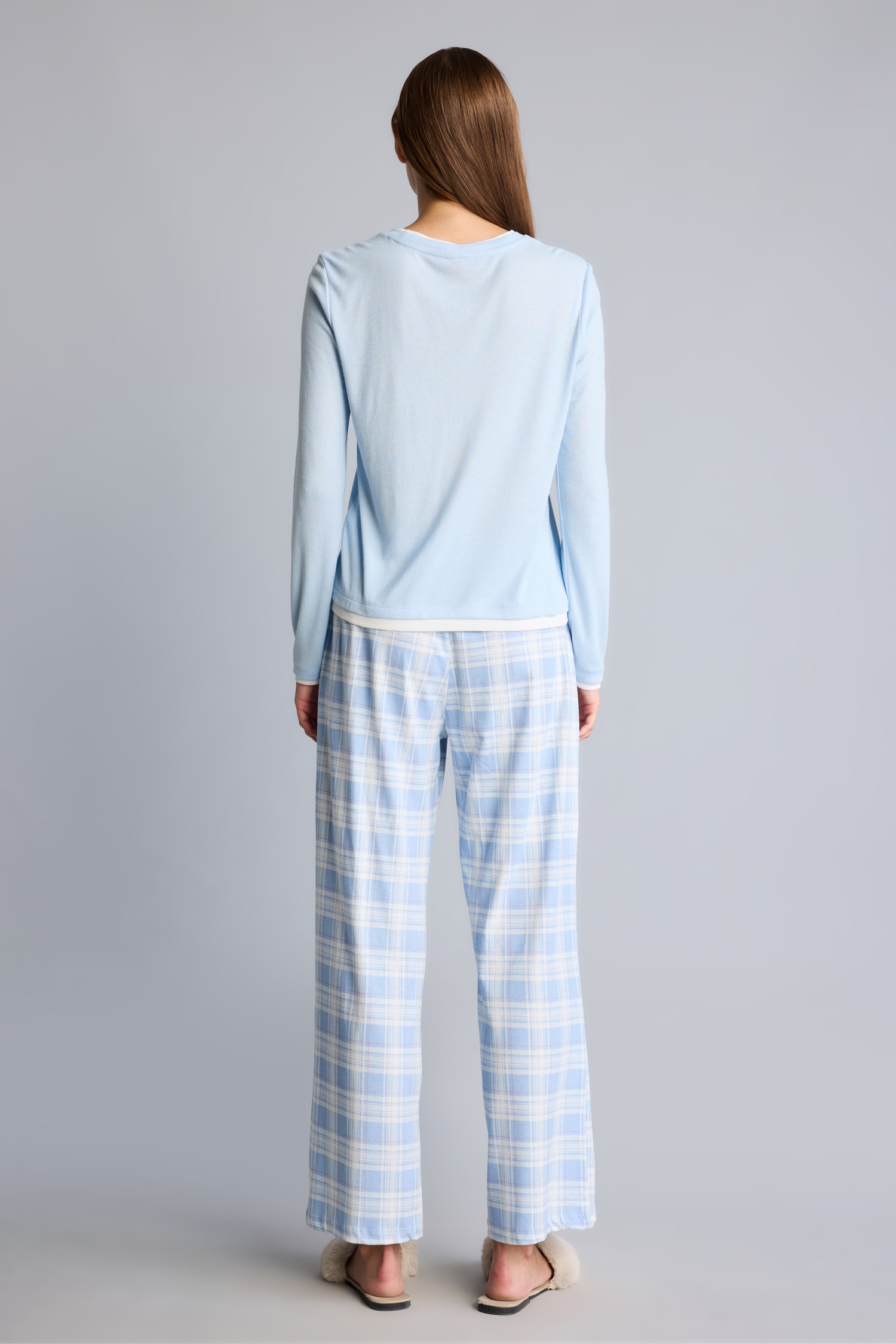 DeFacto Slim Fit Ribana Pijama Takımı görsel 6