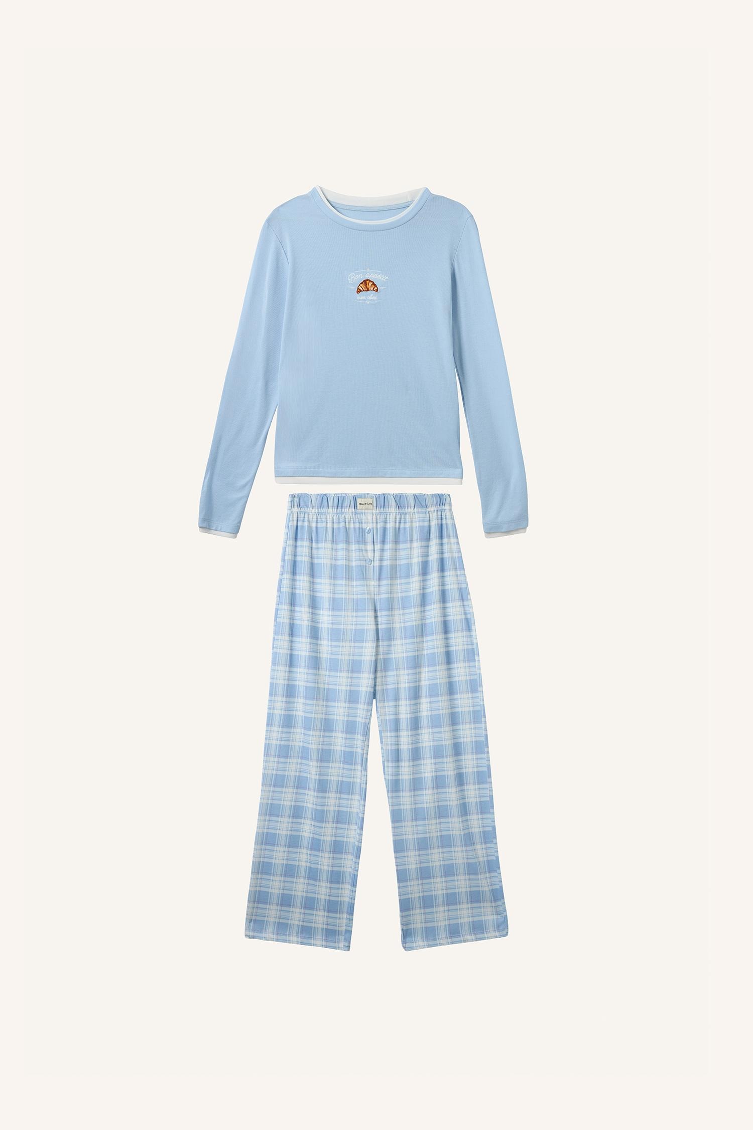 DeFacto Slim Fit Ribana Pijama Takımı görsel 7