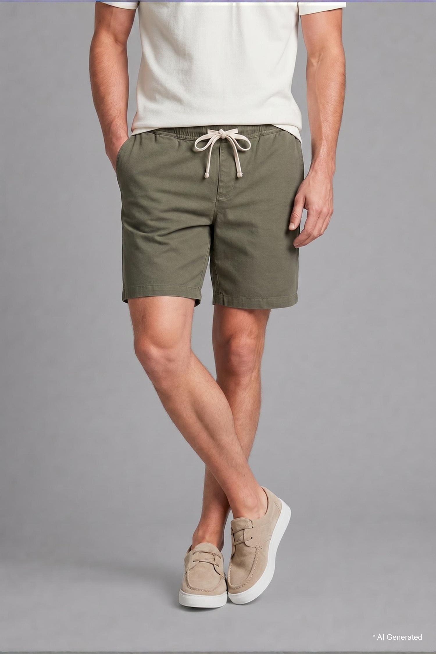 DeFacto %100 Pamuk Relaxed Fit Bermuda Şort görsel 5