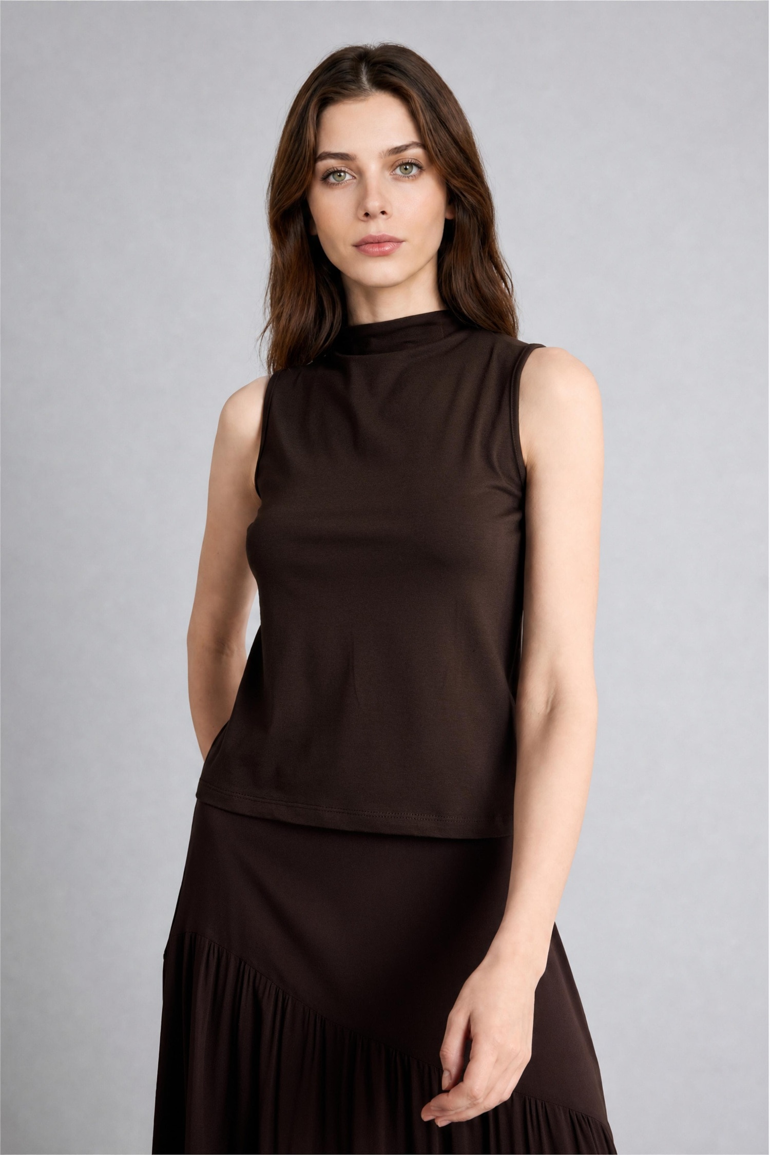 DeFacto Slim Fit Kolsuz Bluz görsel 3