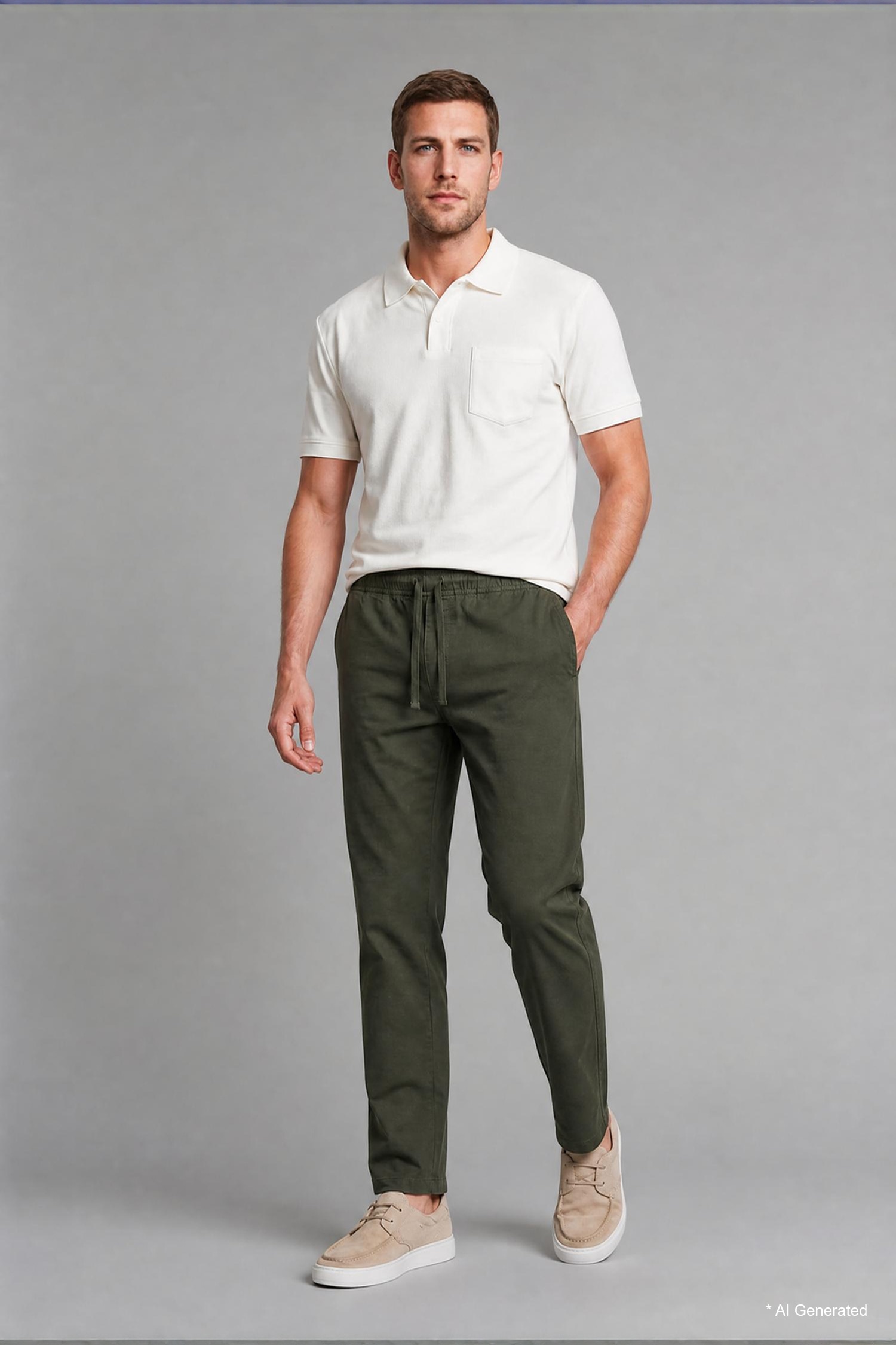 DeFacto Keten Karışımlı Regular Fit Pantolon