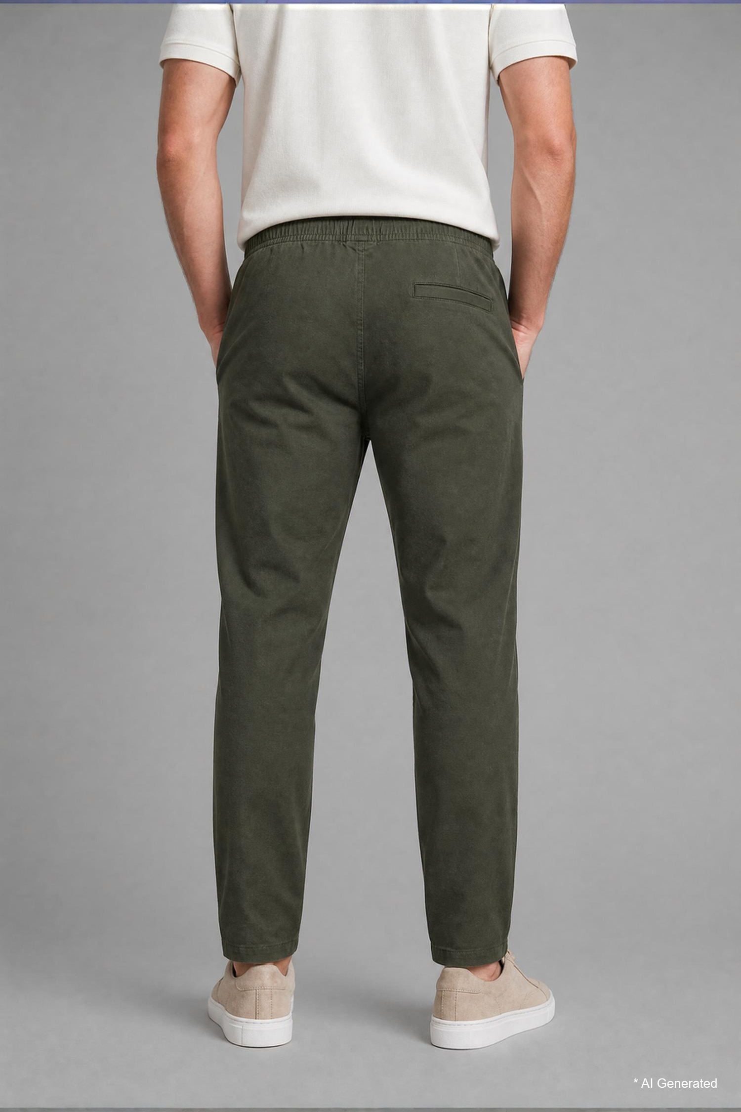 DeFacto Keten Karışımlı Regular Fit Pantolon görsel 3
