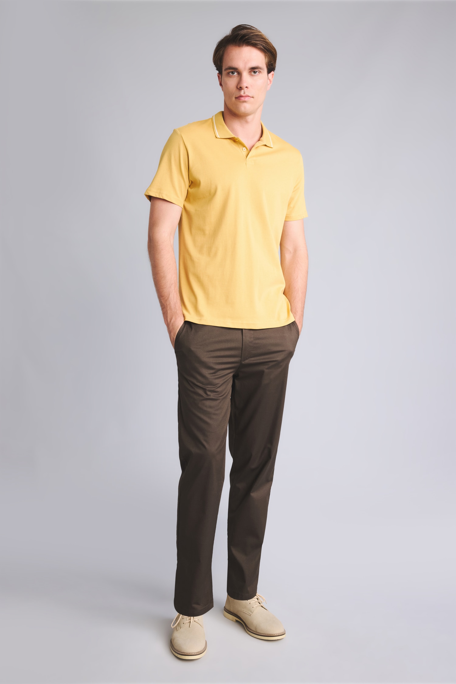 DeFacto %100 Pamuk Regular Fit Polo Tişört görsel 2