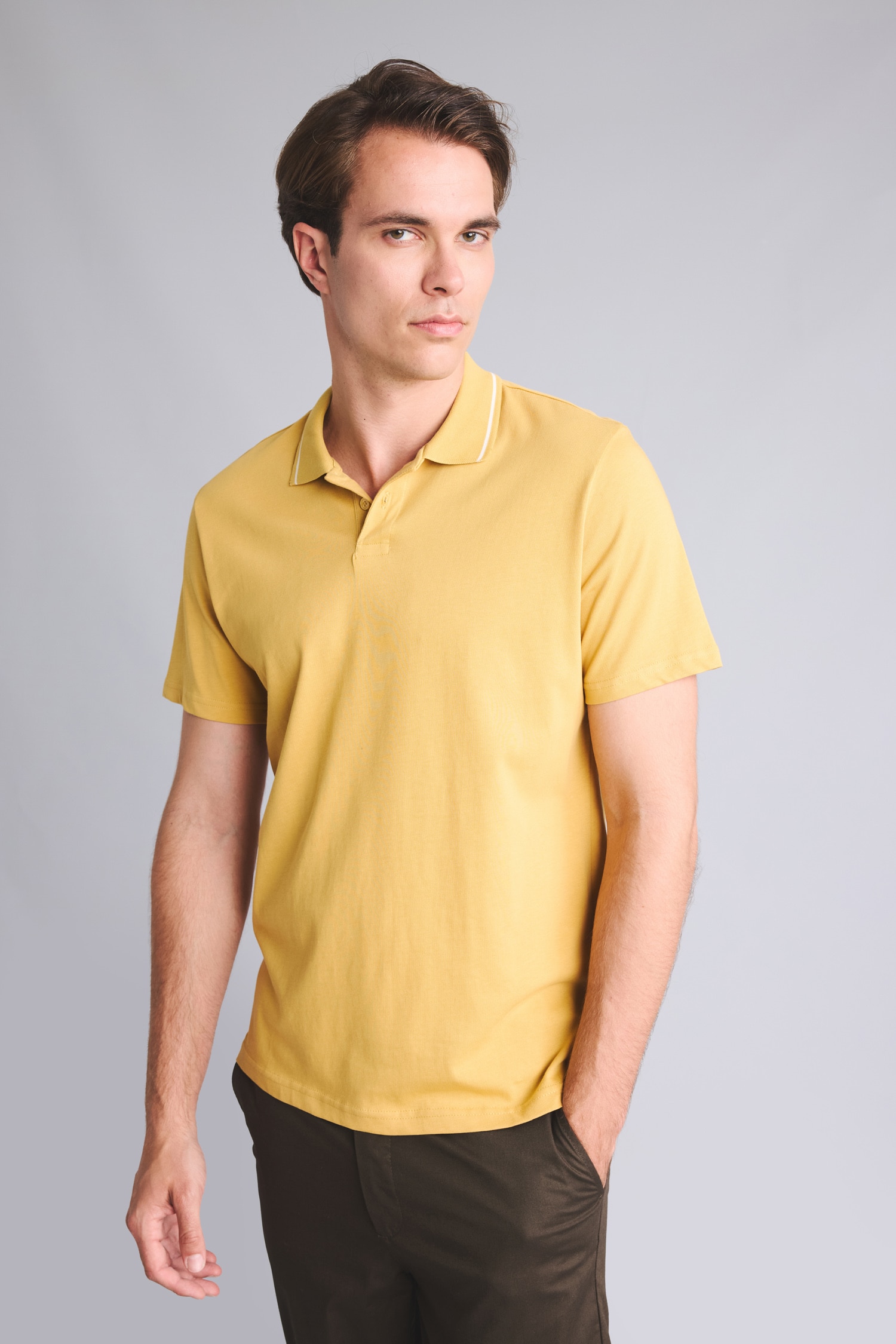 DeFacto %100 Pamuk Regular Fit Polo Tişört görsel 3