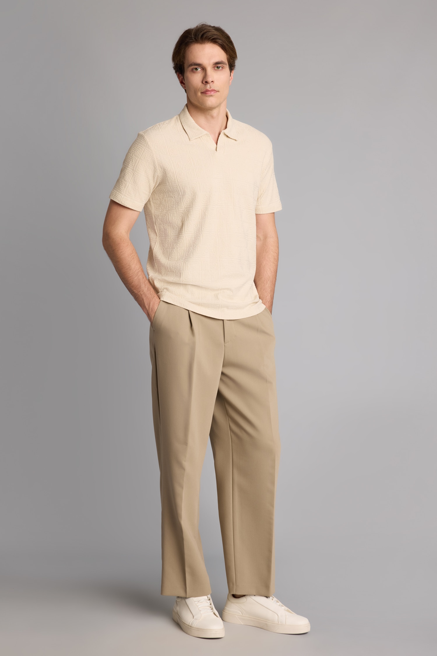 DeFacto Pamuklu Regular Fit Polo Tişört görsel 2