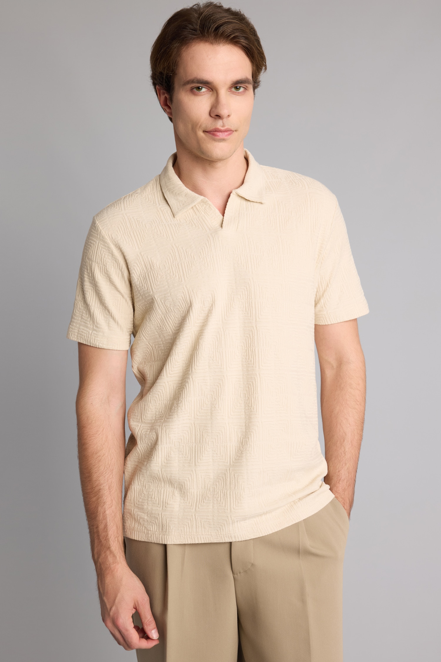 DeFacto Pamuklu Regular Fit Polo Tişört görsel 3