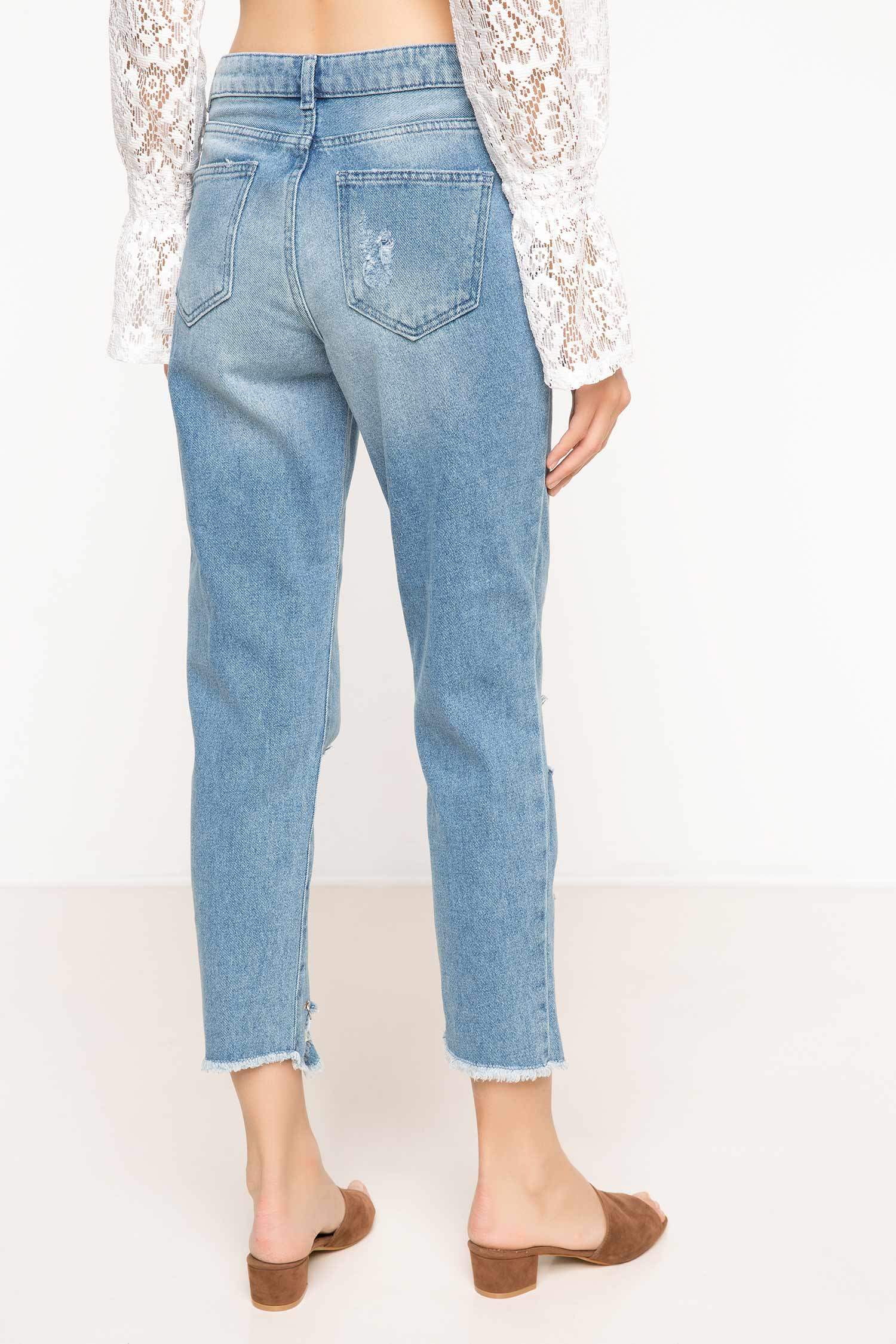 Defacto Yırtık Jean Pantolon. 3