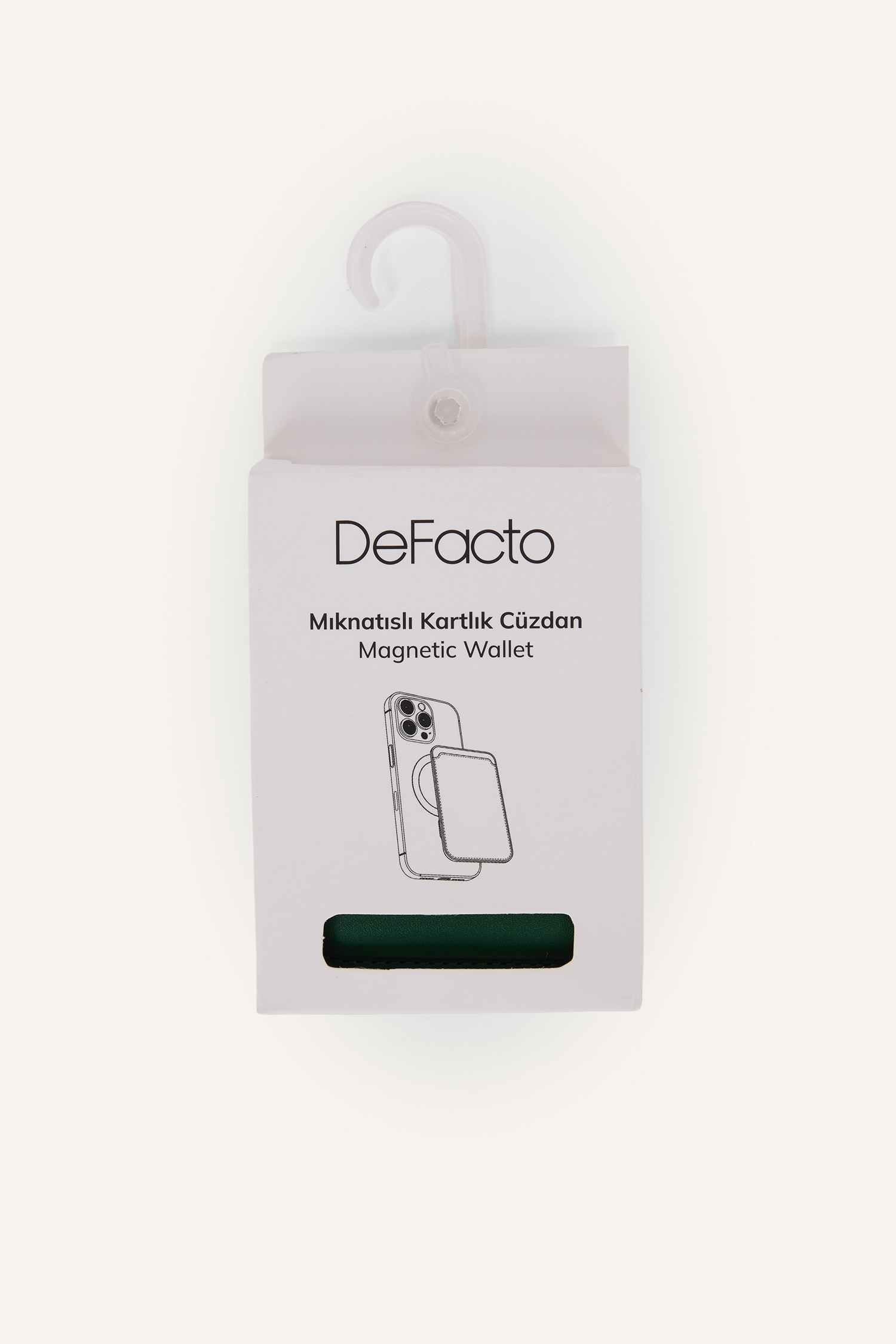 DeFacto Magsafe Unisex Suni Deri Mıknatıslı Kartlık Cüzdan